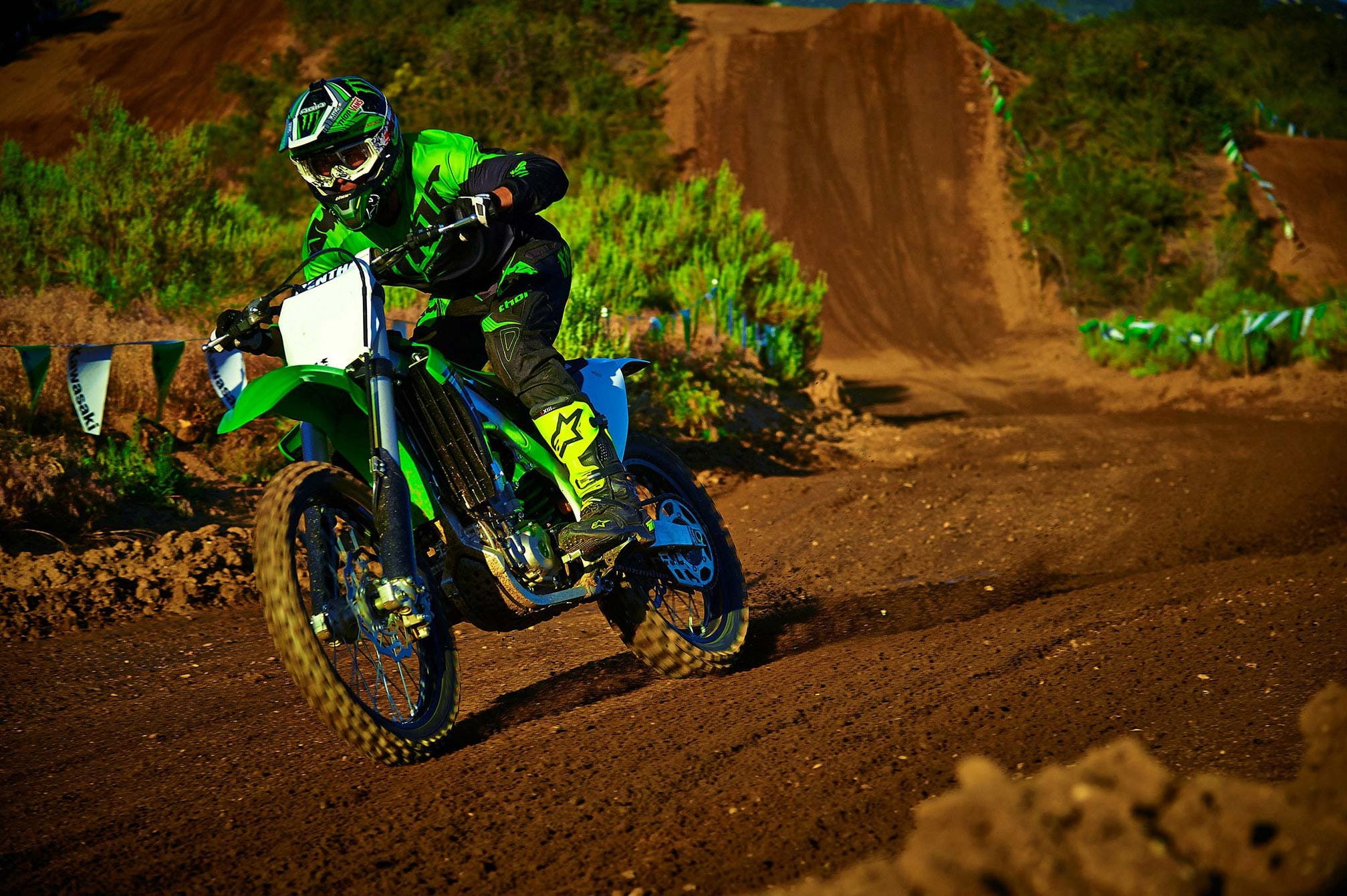 1080P, dirtbike, kx450f, kawasaki, 2015, motocross, HD Wallpaper