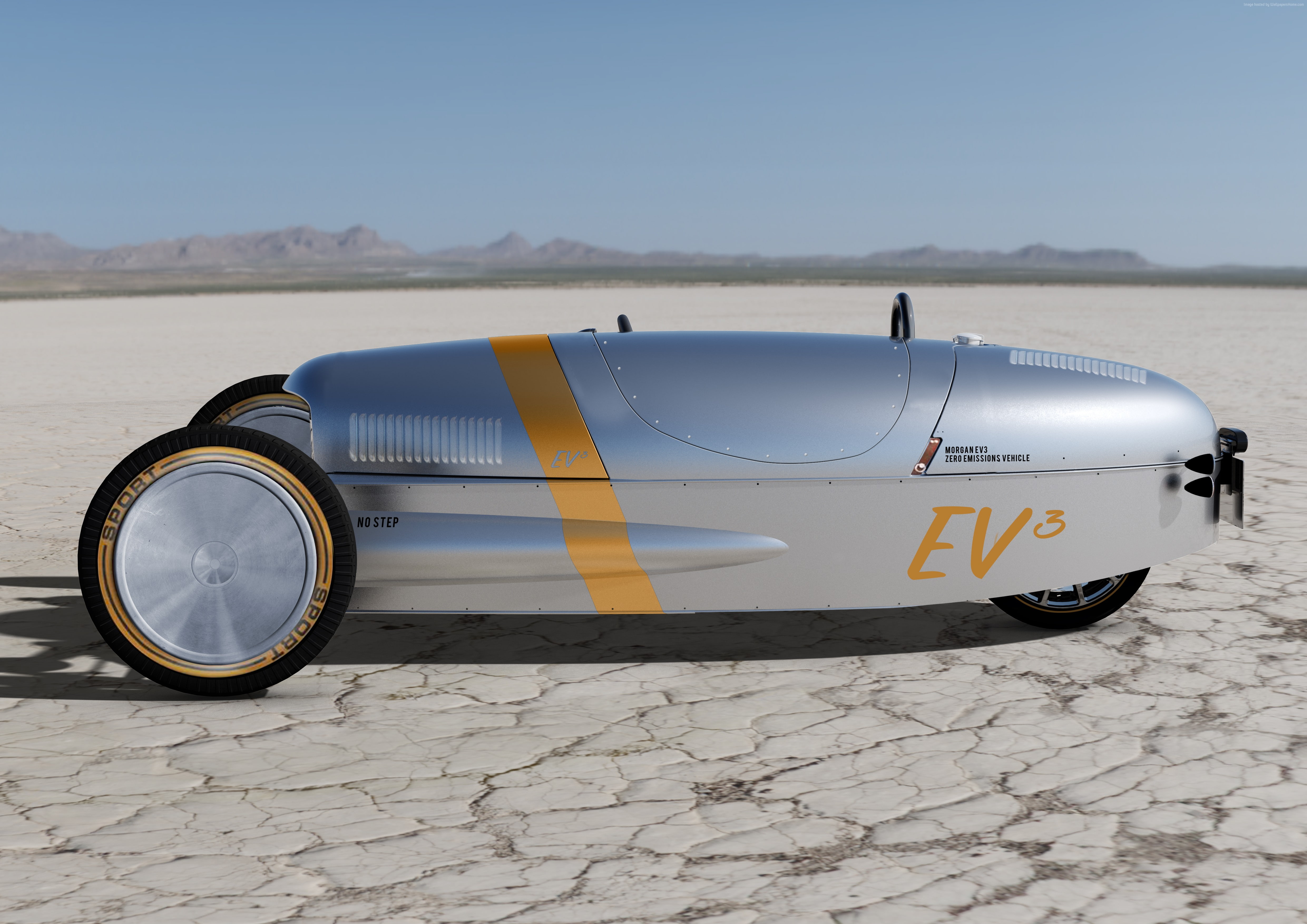 4K, wheeler, sport car, Morgan EV3, review, electric, test drive, HD Wallpaper