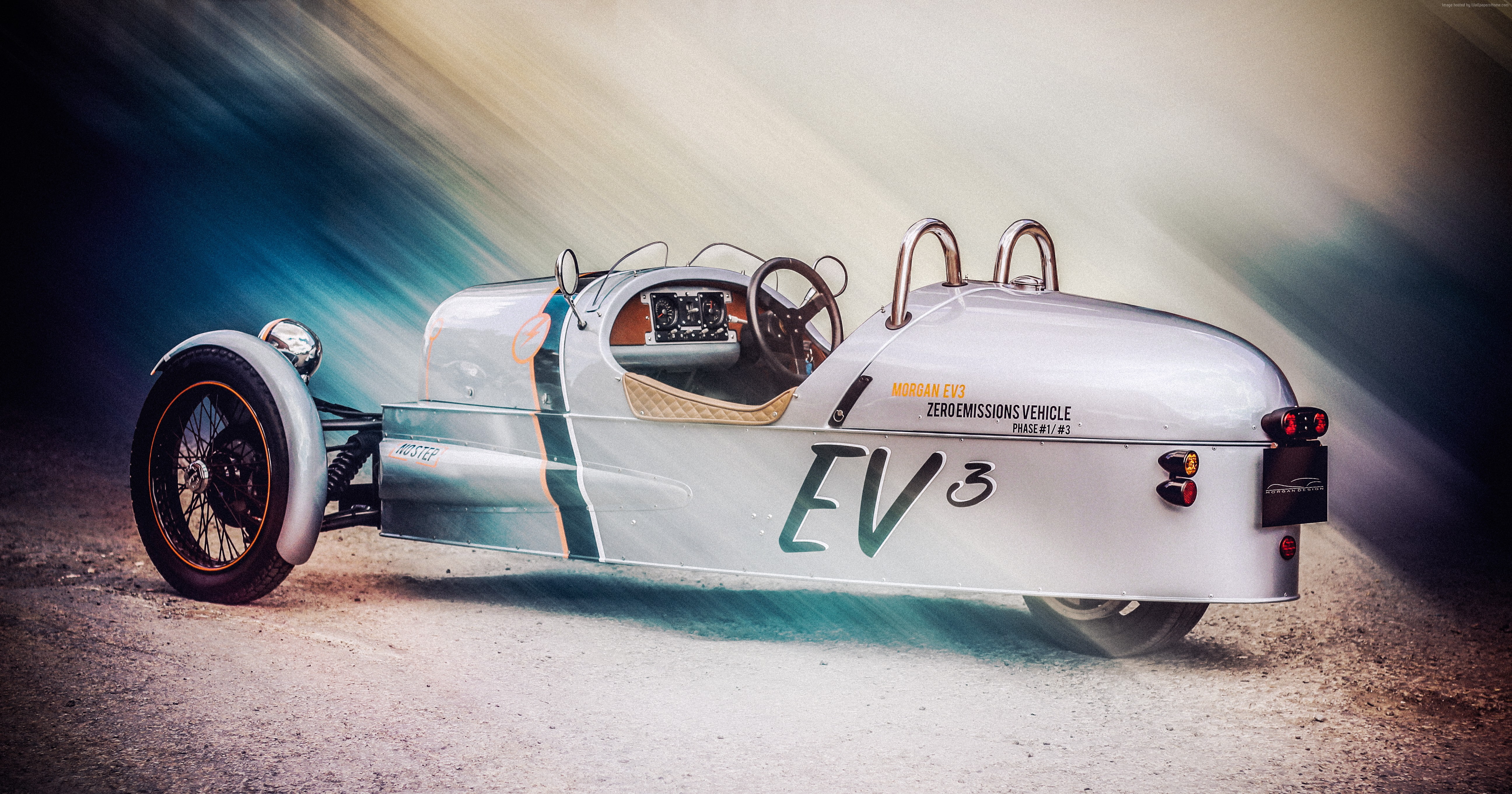 5K, electric, test drive, Morgan EV3, wheeler, sport car, review, HD Wallpaper