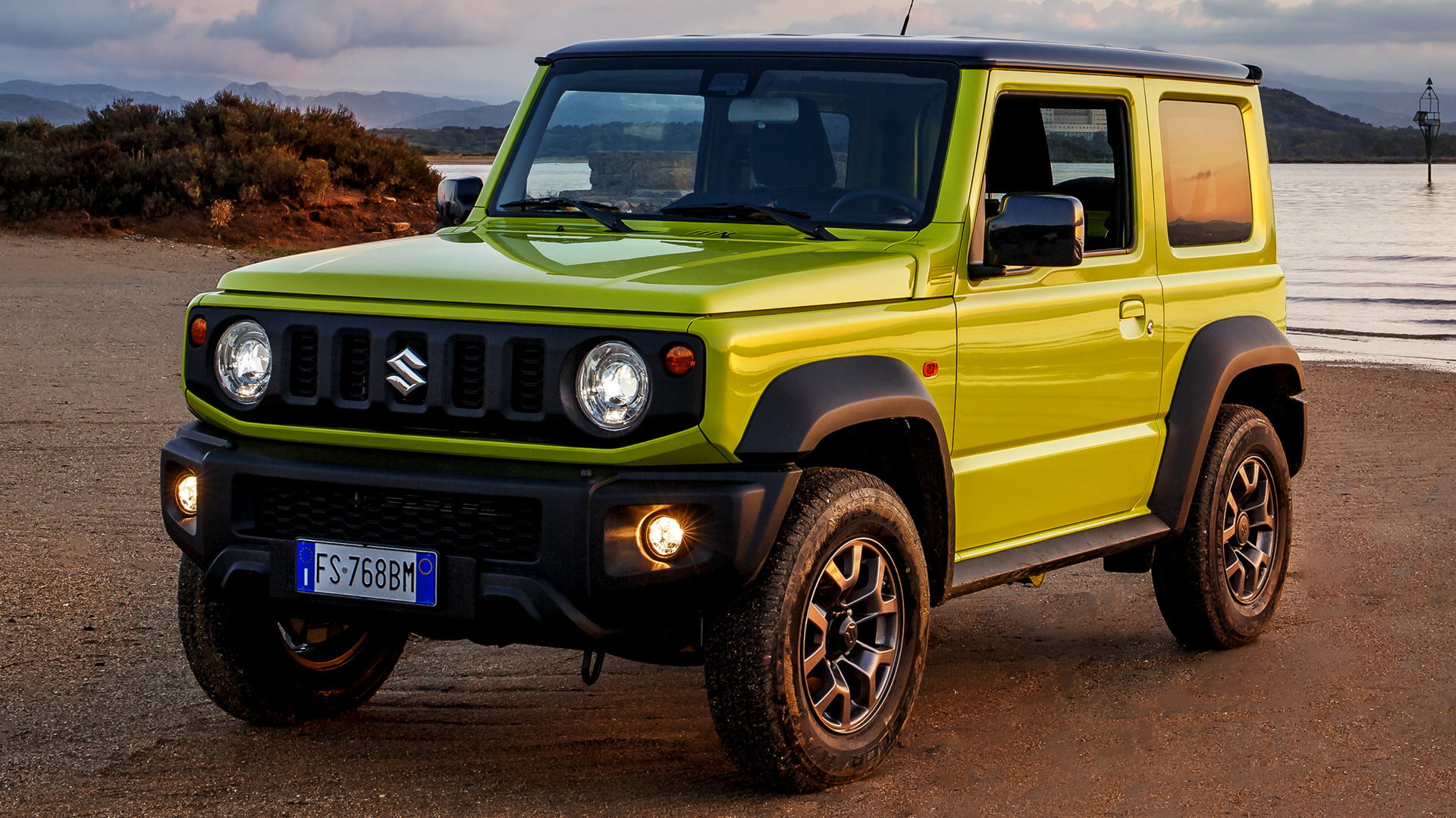 1080P, Car, Suzuki, Yellow Car, Off-Road, Suzuki Jimny, HD Wallpaper