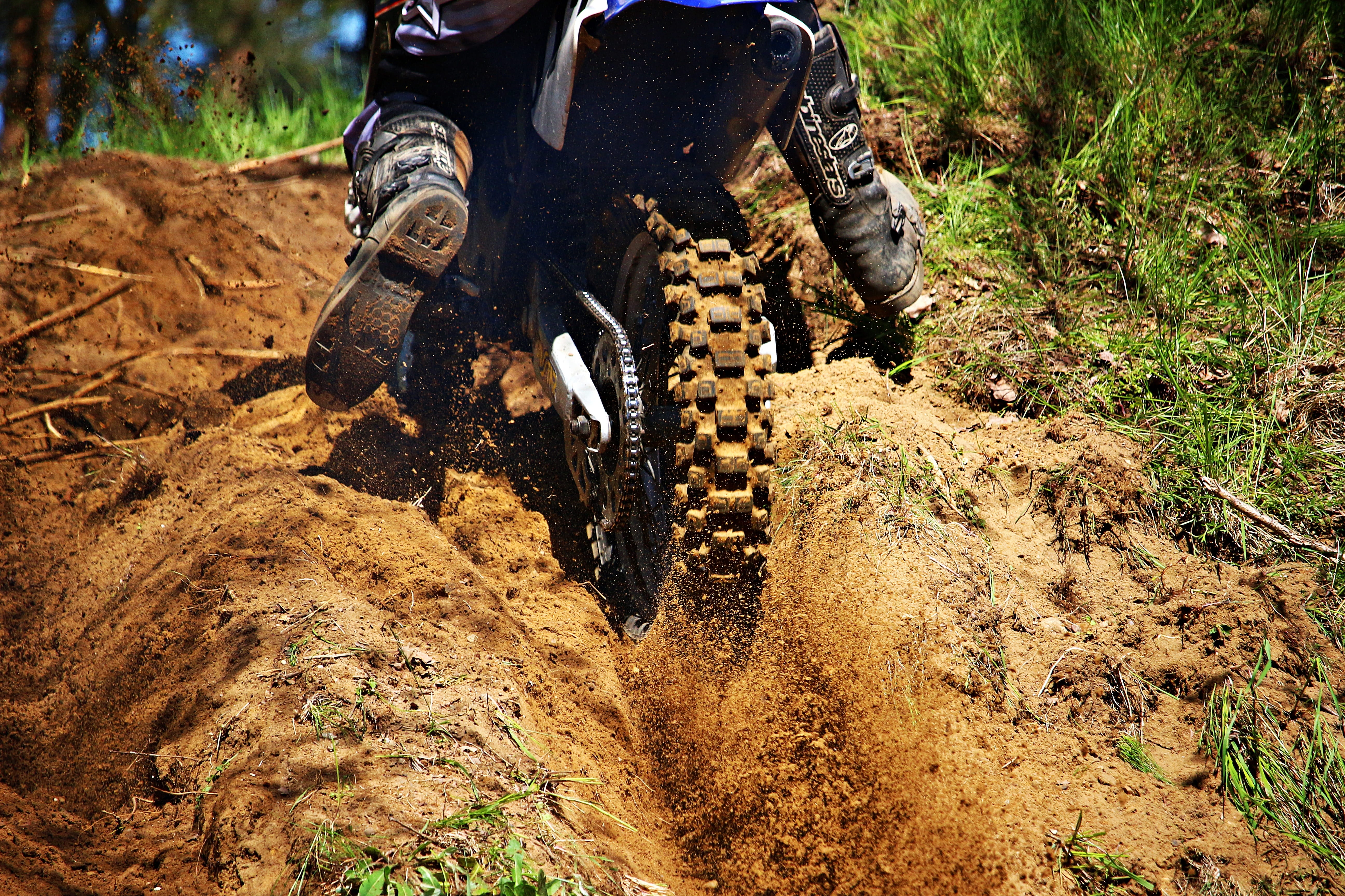 enduro, crash helmet, cross, wheel, sport, adventure, real people, stuck, transportation, motocross ride, 5K, extreme sports, sand, one person, land vehicle, HD Wallpaper