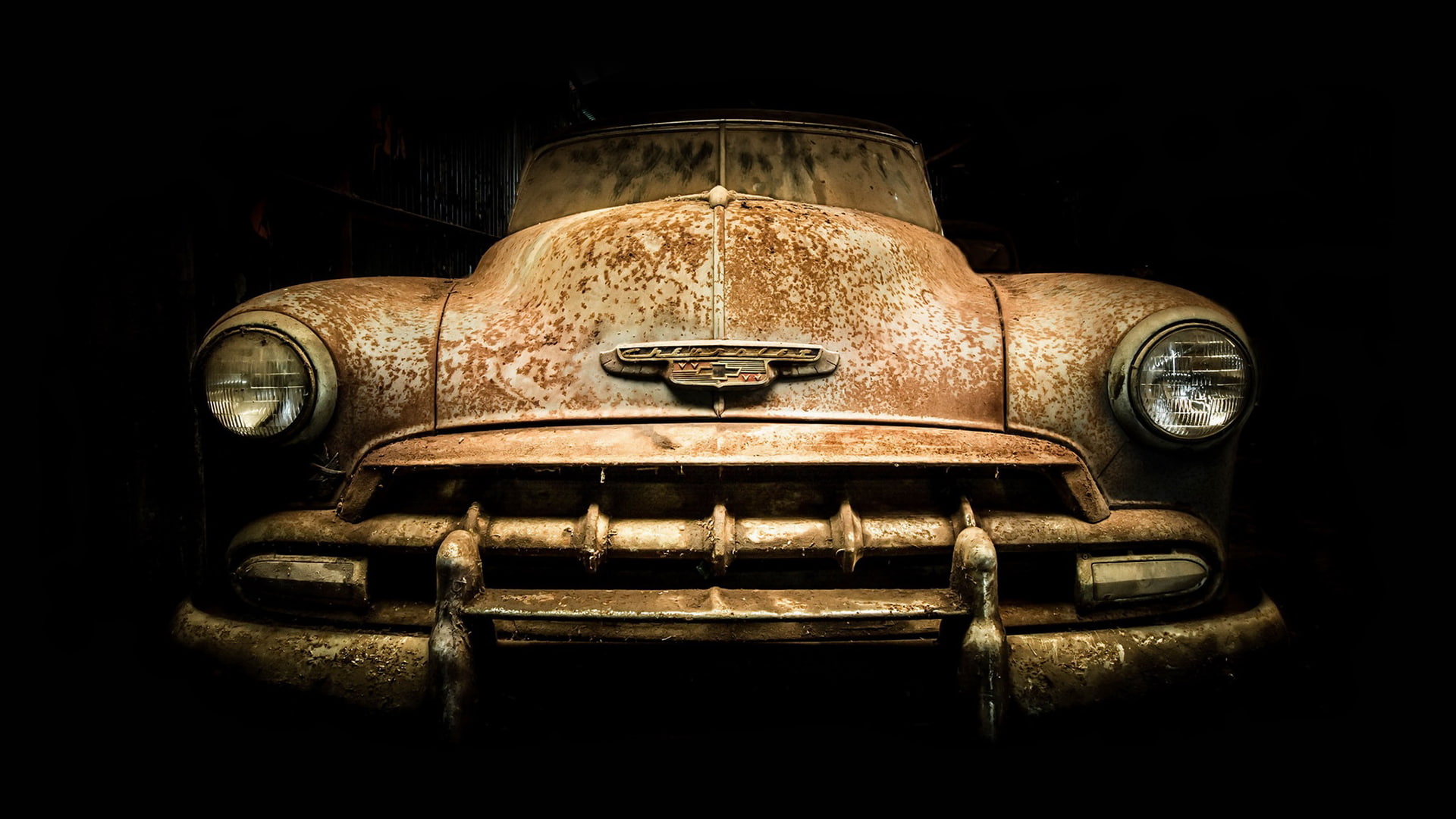 1080P, vehicle, old, car, rust, Chevrolet, HD Wallpaper