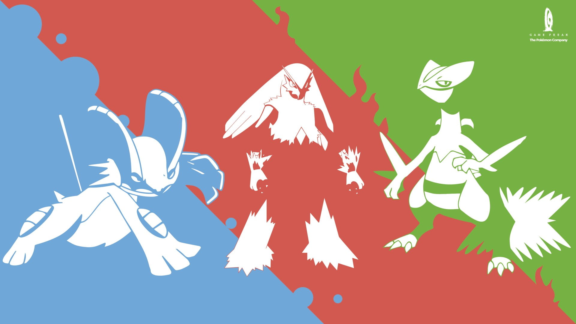 Pokémon, Blaziken (Pokémon), Sceptile (Pokémon), Swampert (Pokémon), 1080P, HD Wallpaper