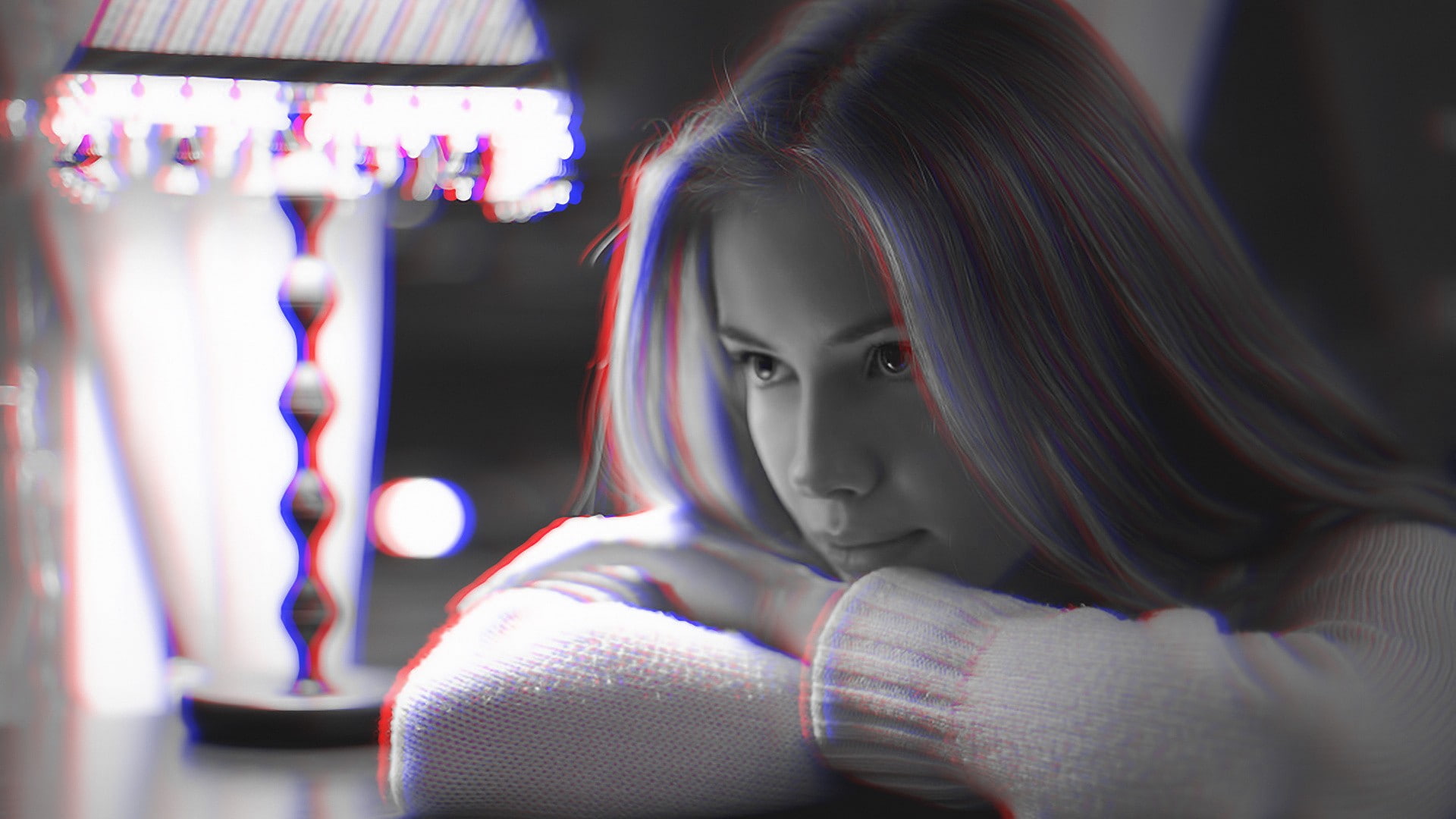 anaglyph 3D, 1080P, HD Wallpaper