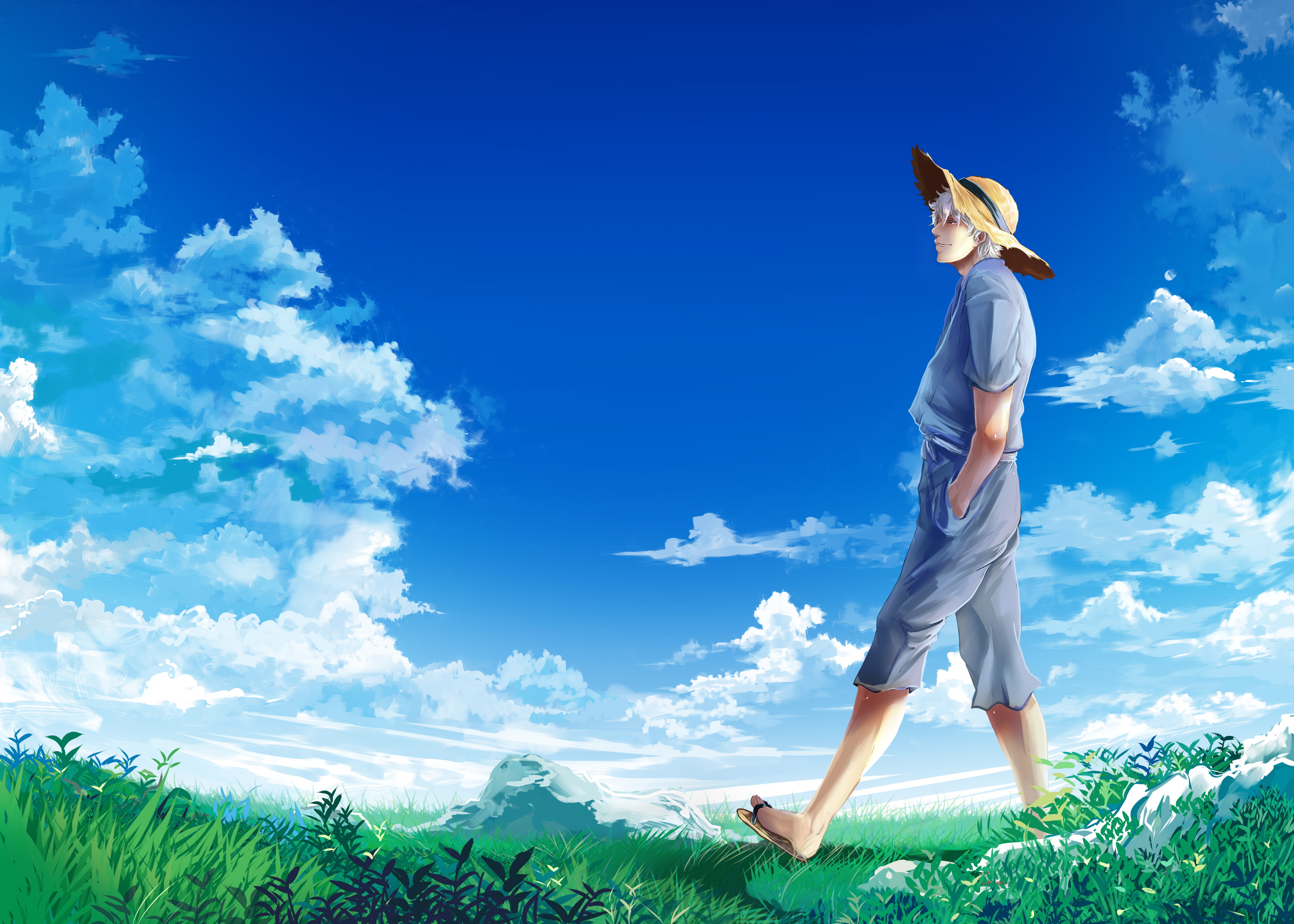 plant, cheerful, landscape, outdoors, Gintama, people, nature, beauty In Nature, healthy Lifestyle, full length, females, beautiful, lifestyles, rural Scene, HD Wallpaper