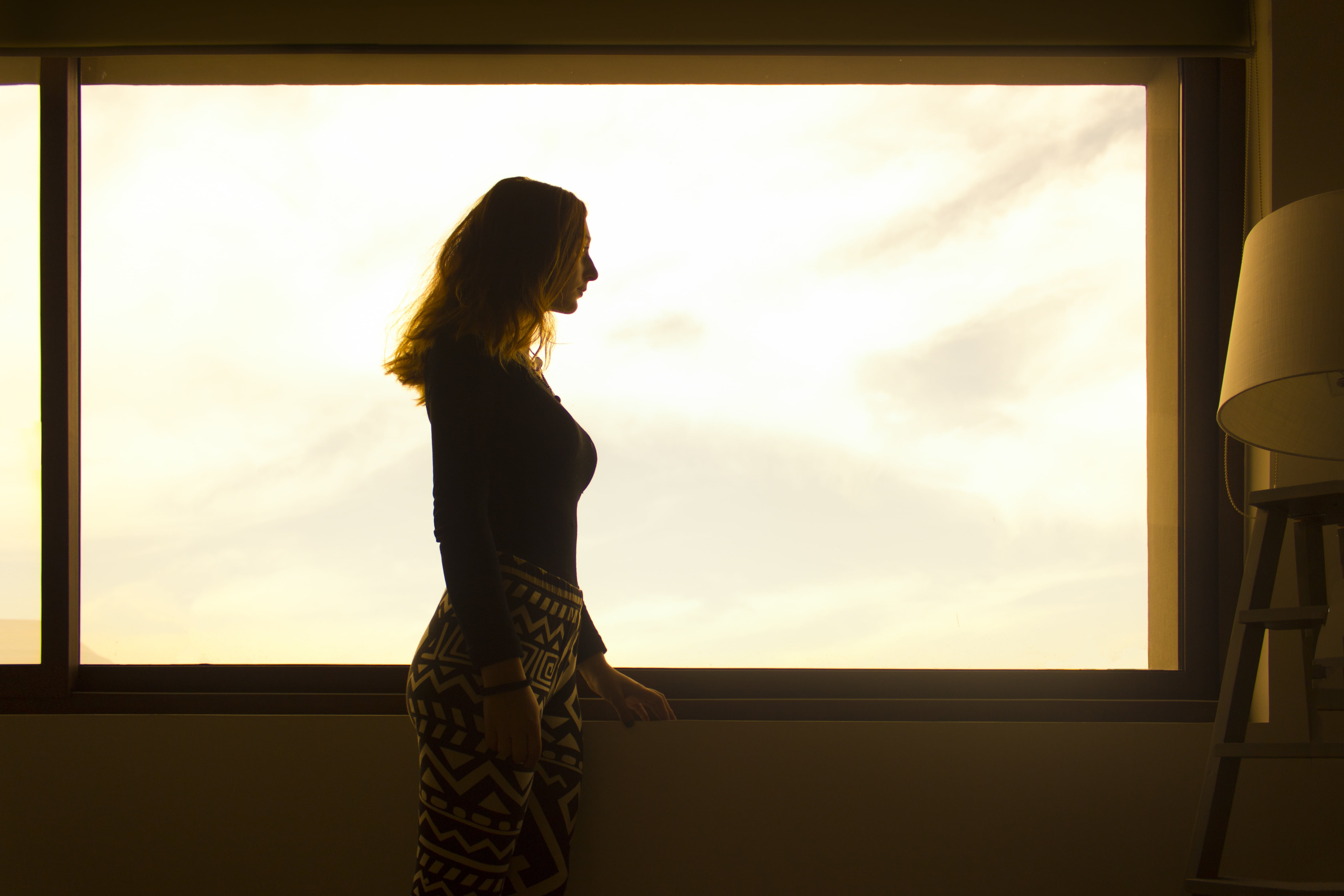 side view, hairstyle, looking at view, decoration, adult, profile, architecture, beauty, standing, near, one Person, 5K, sky, looking away, woman, looking, HD Wallpaper