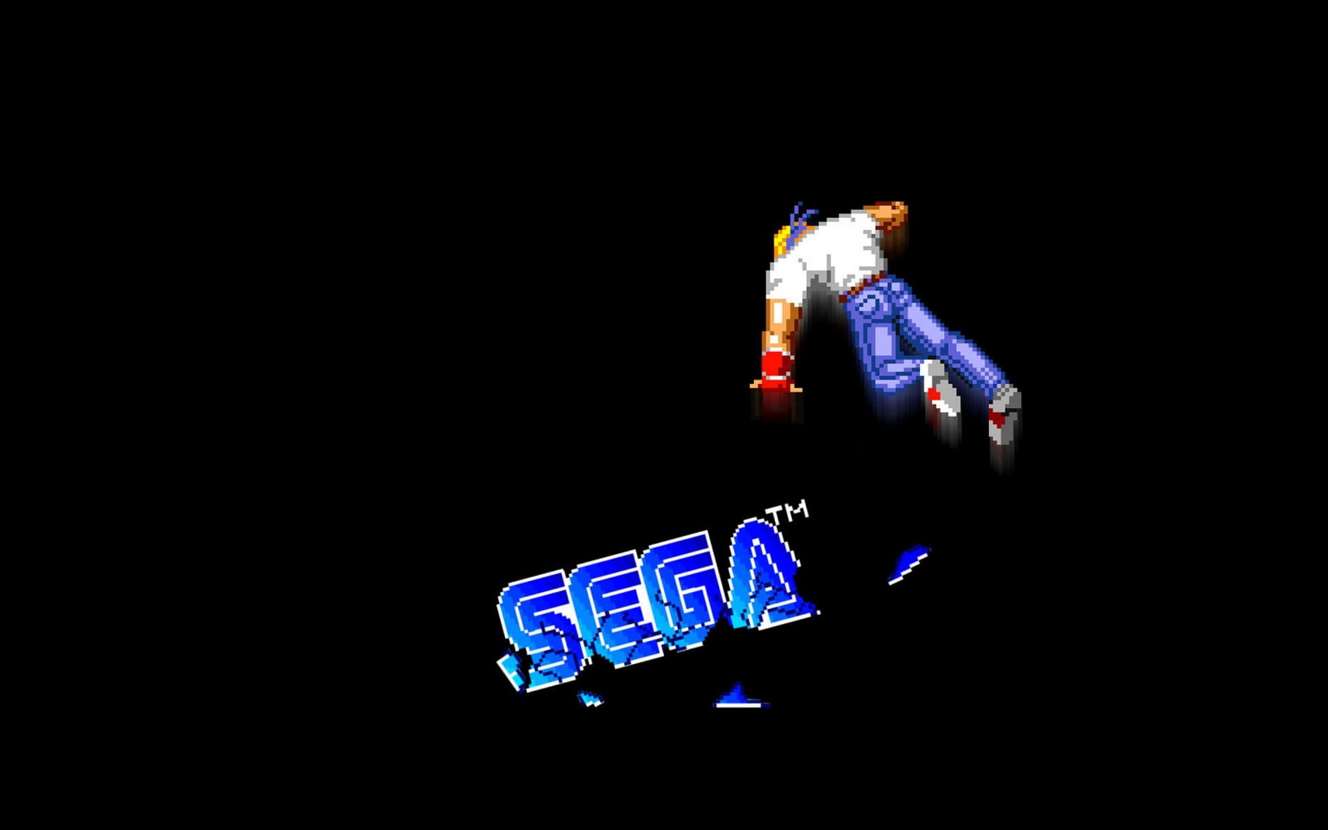 Sega, simple background, 16-bit, Streets of Rage, 1080P, Axel Stone, HD Wallpaper