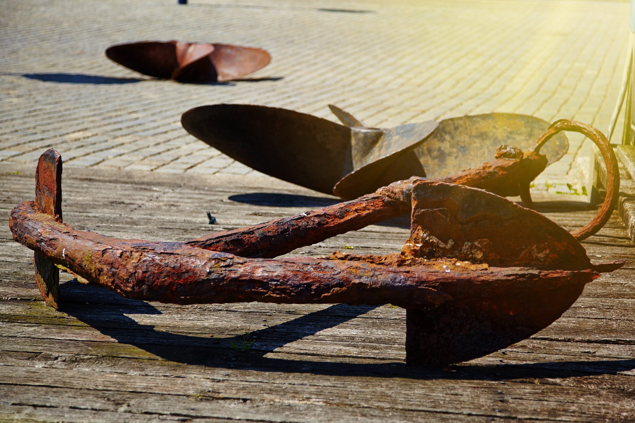abandoned, habour, deterioration, iron - metal, run-down, decline, day, 1080P, old, close-up, nature, shadow, damaged, bad condition, Hafen, focus on foreground, HD Wallpaper