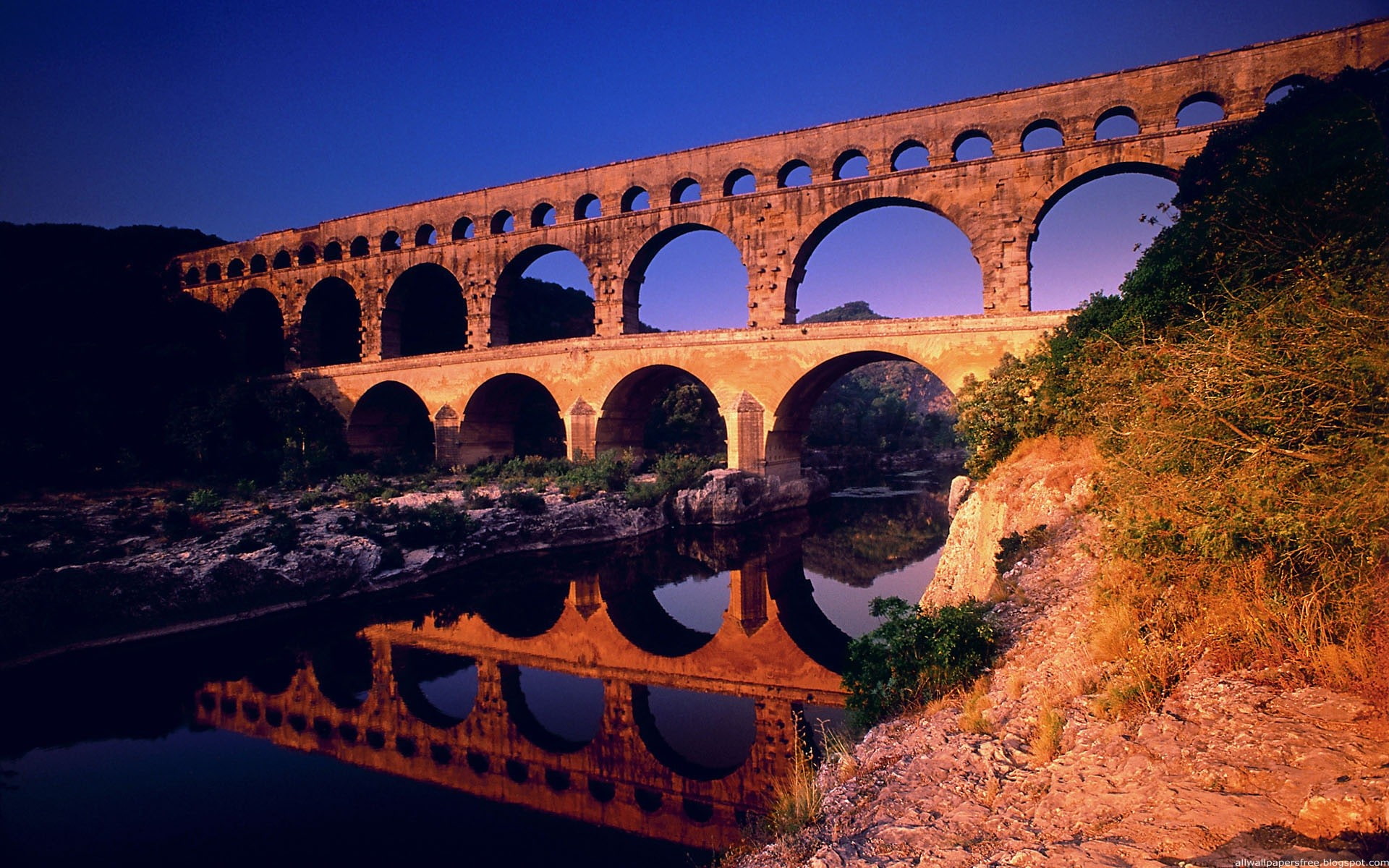 1080P, Pont du Gard, HD Wallpaper