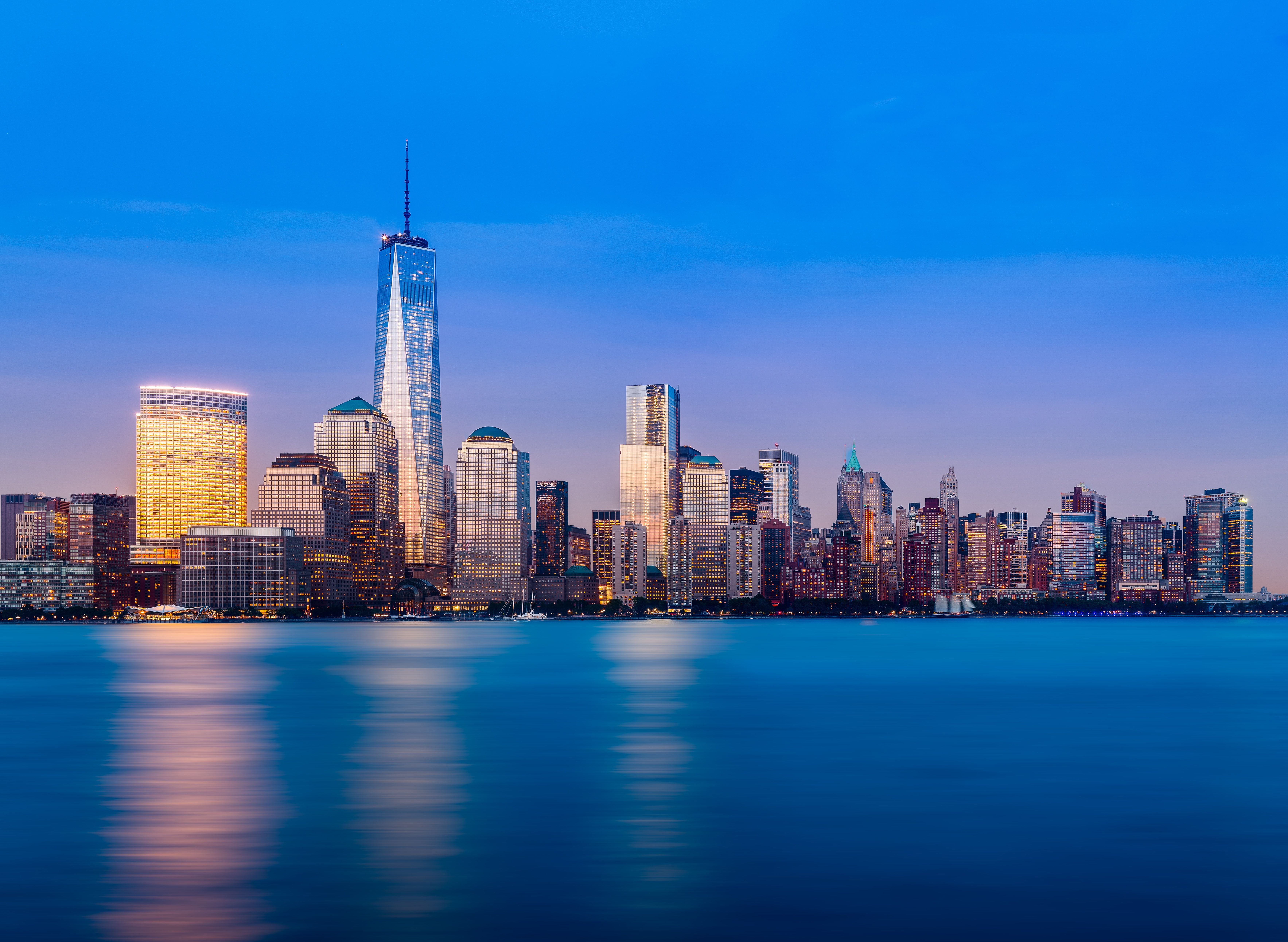 building, 5K, city, wtc, york, center, skyscraper, world, trade, cities, HD Wallpaper