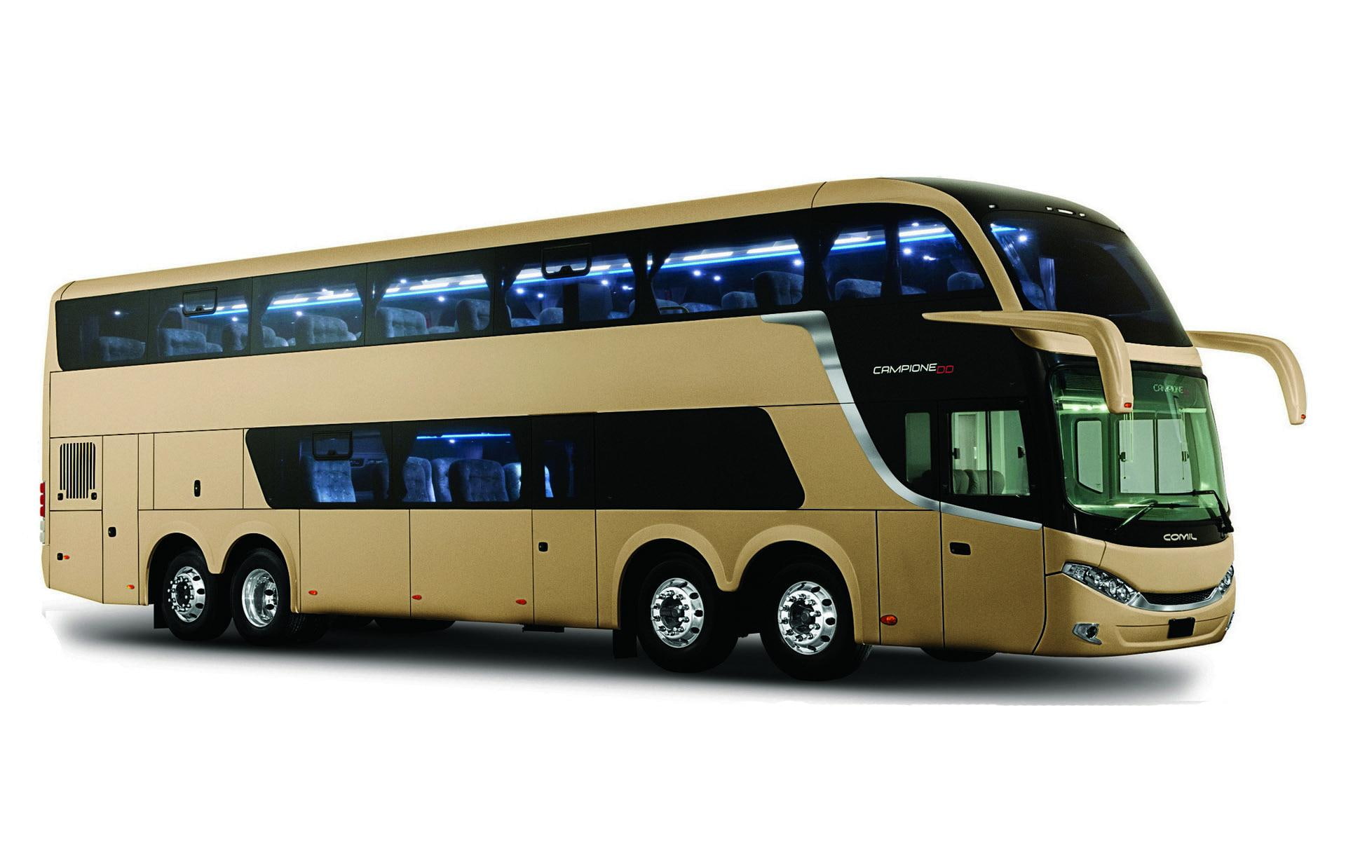 double, campione, bus, yellow, 1080P, comil, dd, 1920x1200, comil campione, cars, decker, HD Wallpaper