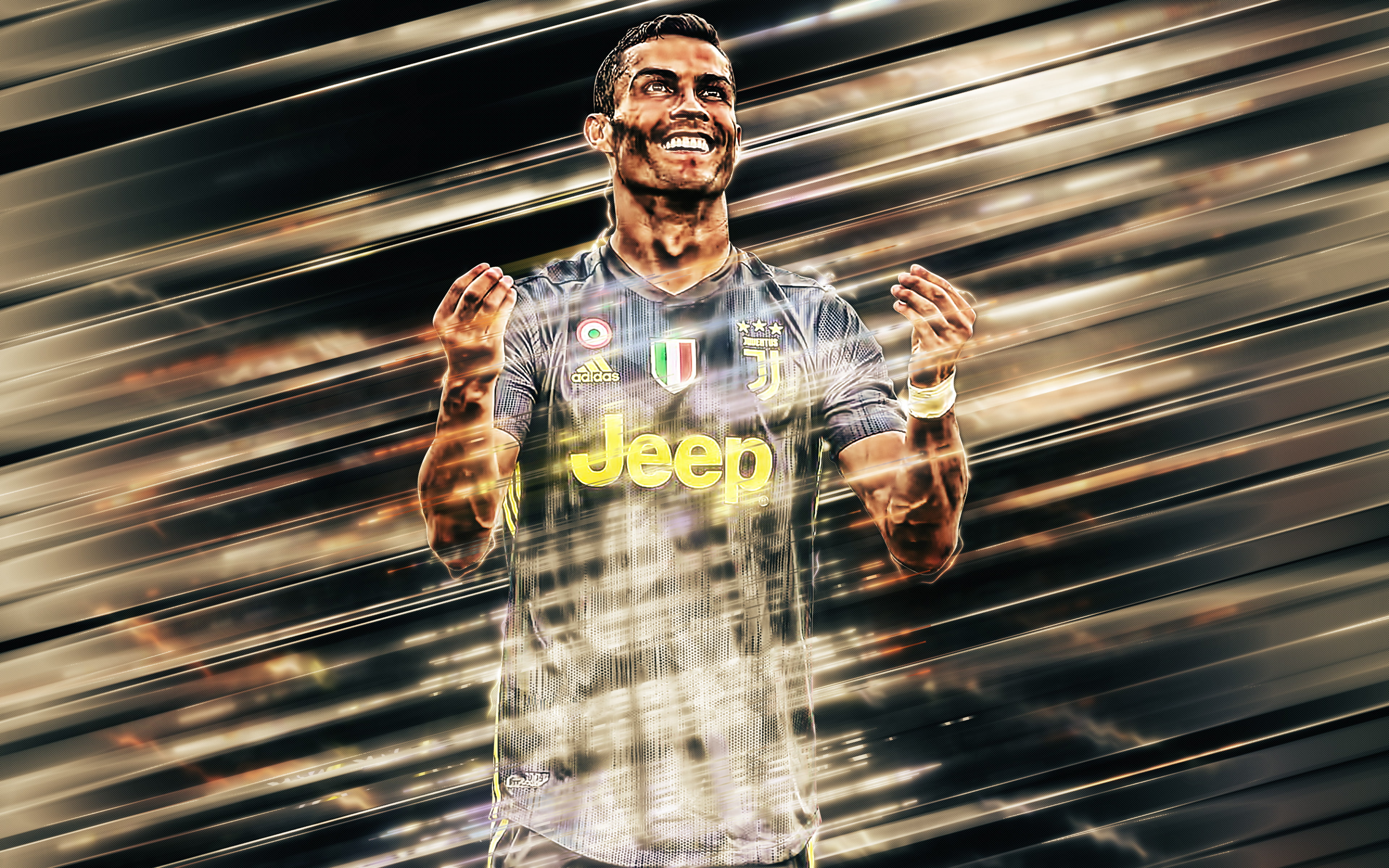 4K, Juventus F.C., Soccer, Portuguese, Cristiano Ronaldo, HD Wallpaper