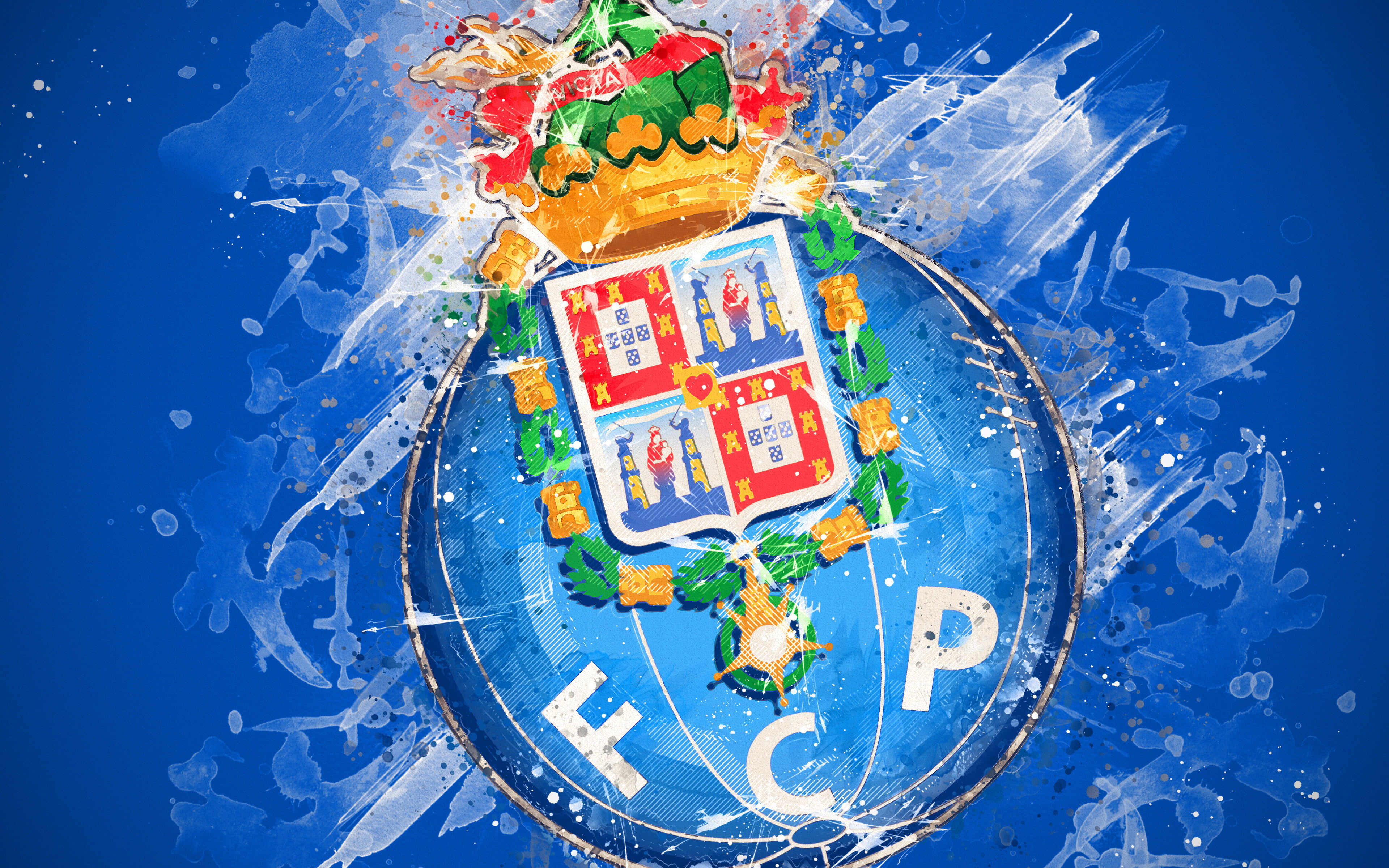 Logo, Emblem, Soccer, FC Porto, 4K, HD Wallpaper