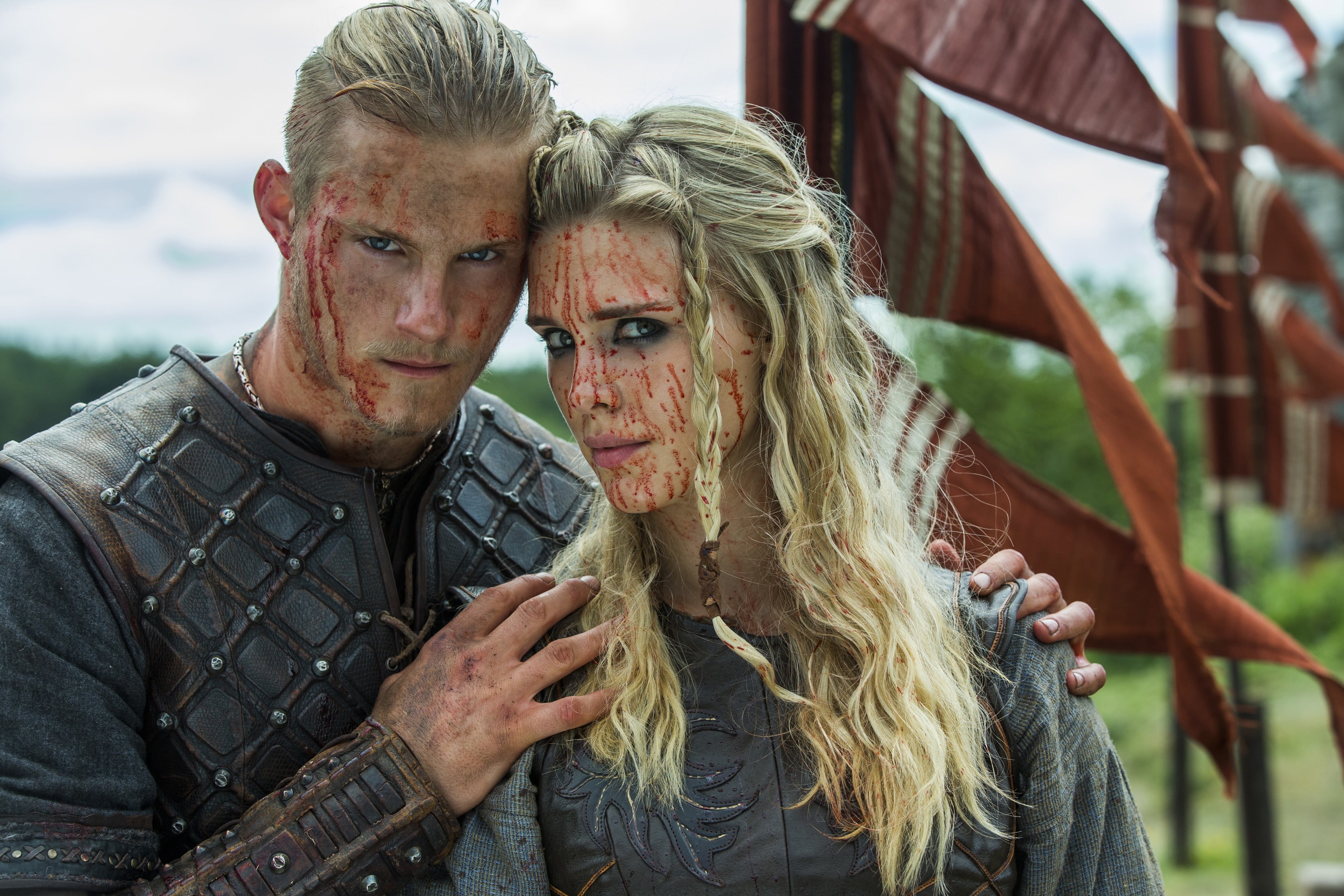 Jaya Weiss, Vikings, Alexander Ludwig, Porunn, Bjorn, The Vikings, Gaia Weiss, 2K, HD Wallpaper
