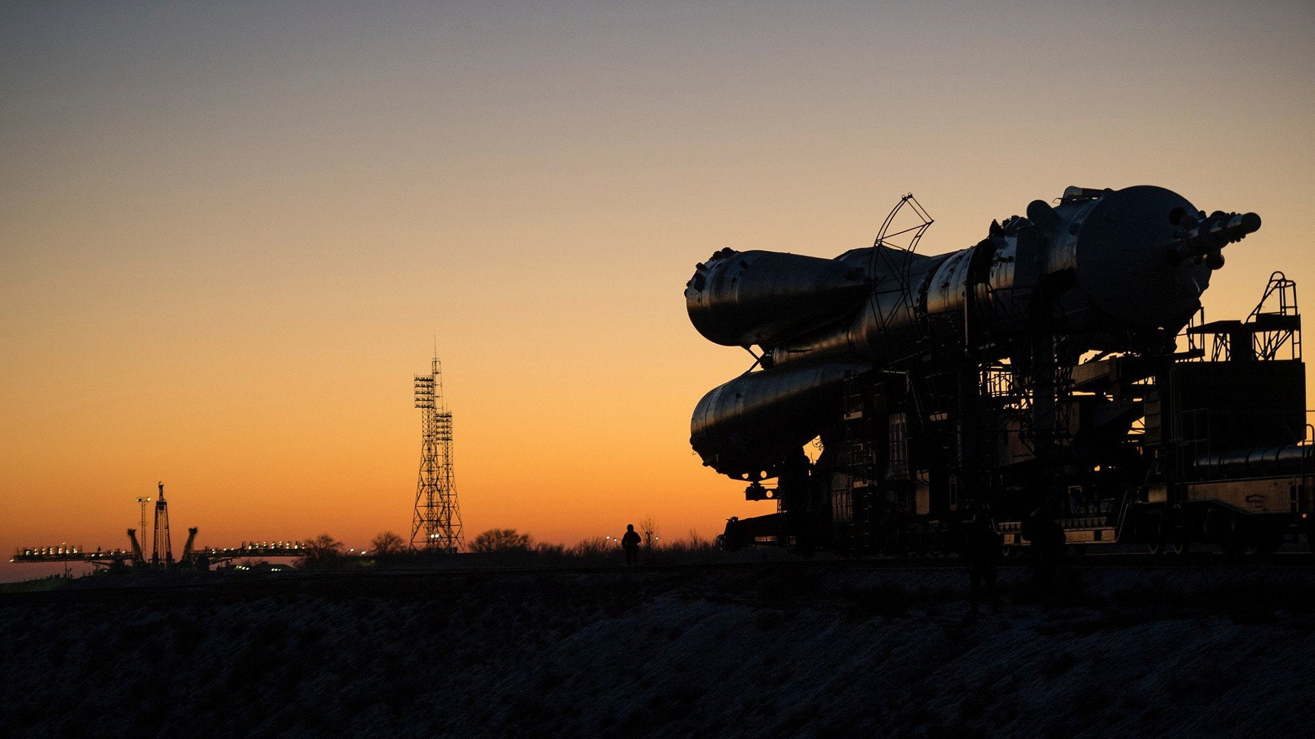 Soyuz, roscosmos, 1080P, rocket, Baikonur Cosmodrome, HD Wallpaper