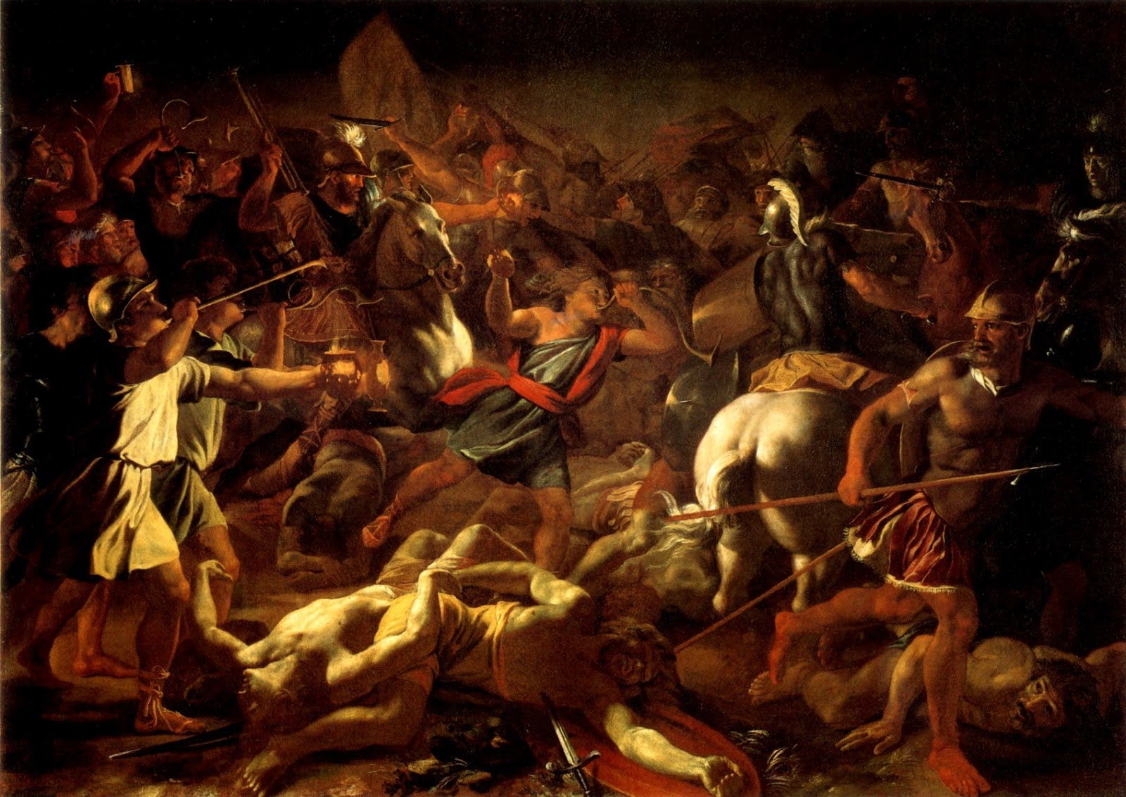 Classical, 720P, French, of, art, artwork, painting, Baroque, battle, Gideon, HD Wallpaper