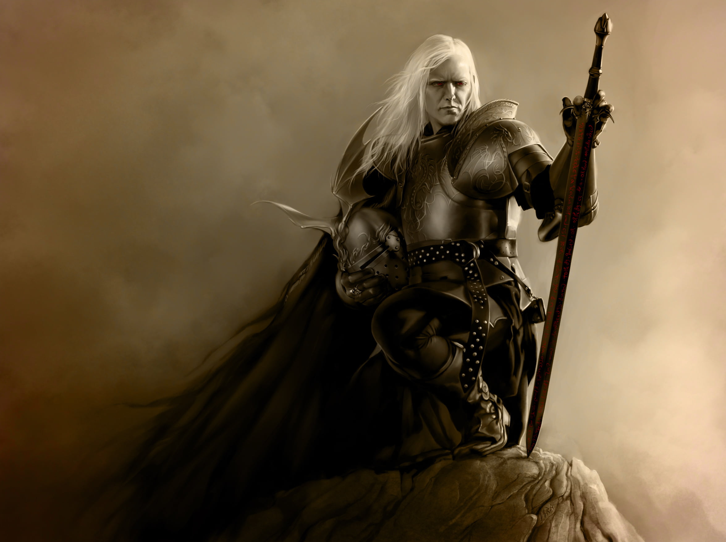 human representation, wearing, 1080P, representation, Elric, women, weapon, knight - Person, power, rock, adult, waist up, beautiful woman, HD Wallpaper