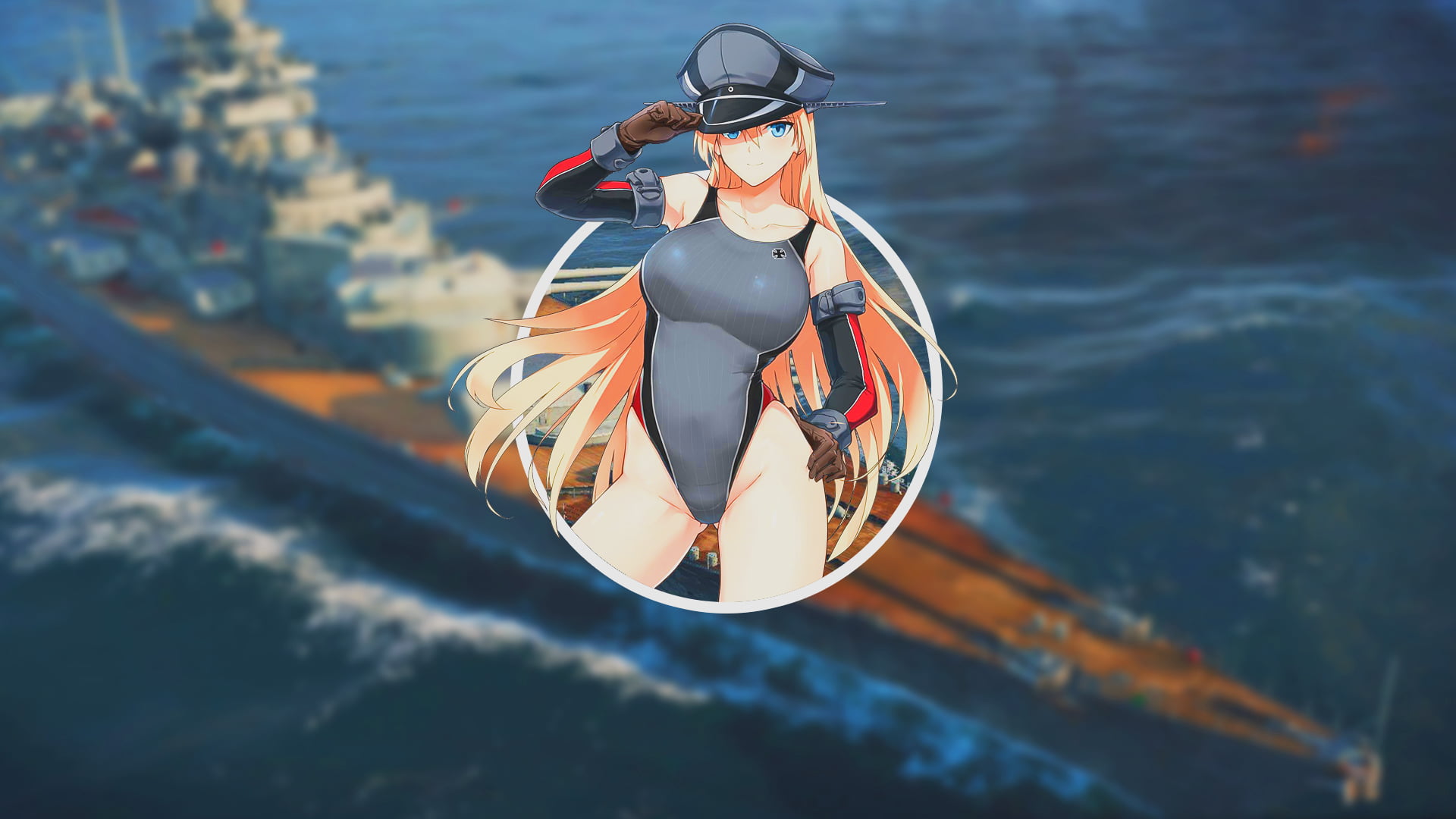 anime girls, anime, Kantai Collection, 1080P, Bismarck (KanColle), HD Wallpaper