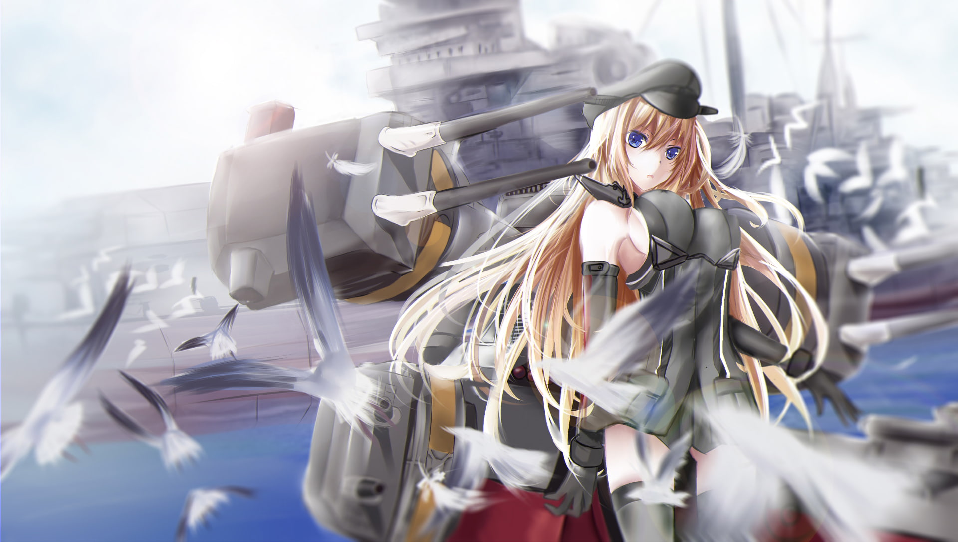 Kantai Collection, 1080P, Bismarck (Kancolle), Anime, HD Wallpaper