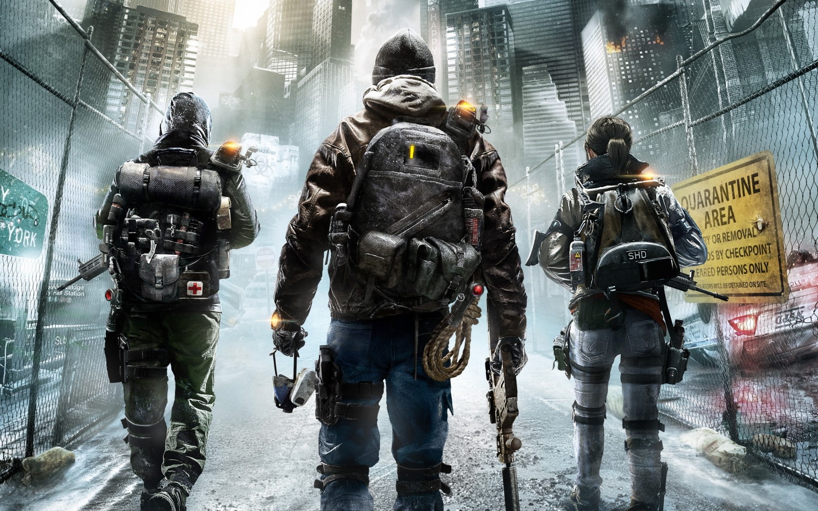 division, clancys, shotgun, 720P, quarantine, New - York, Tom Clancys The Division, Shooter, tom, a detachment of division, HD Wallpaper