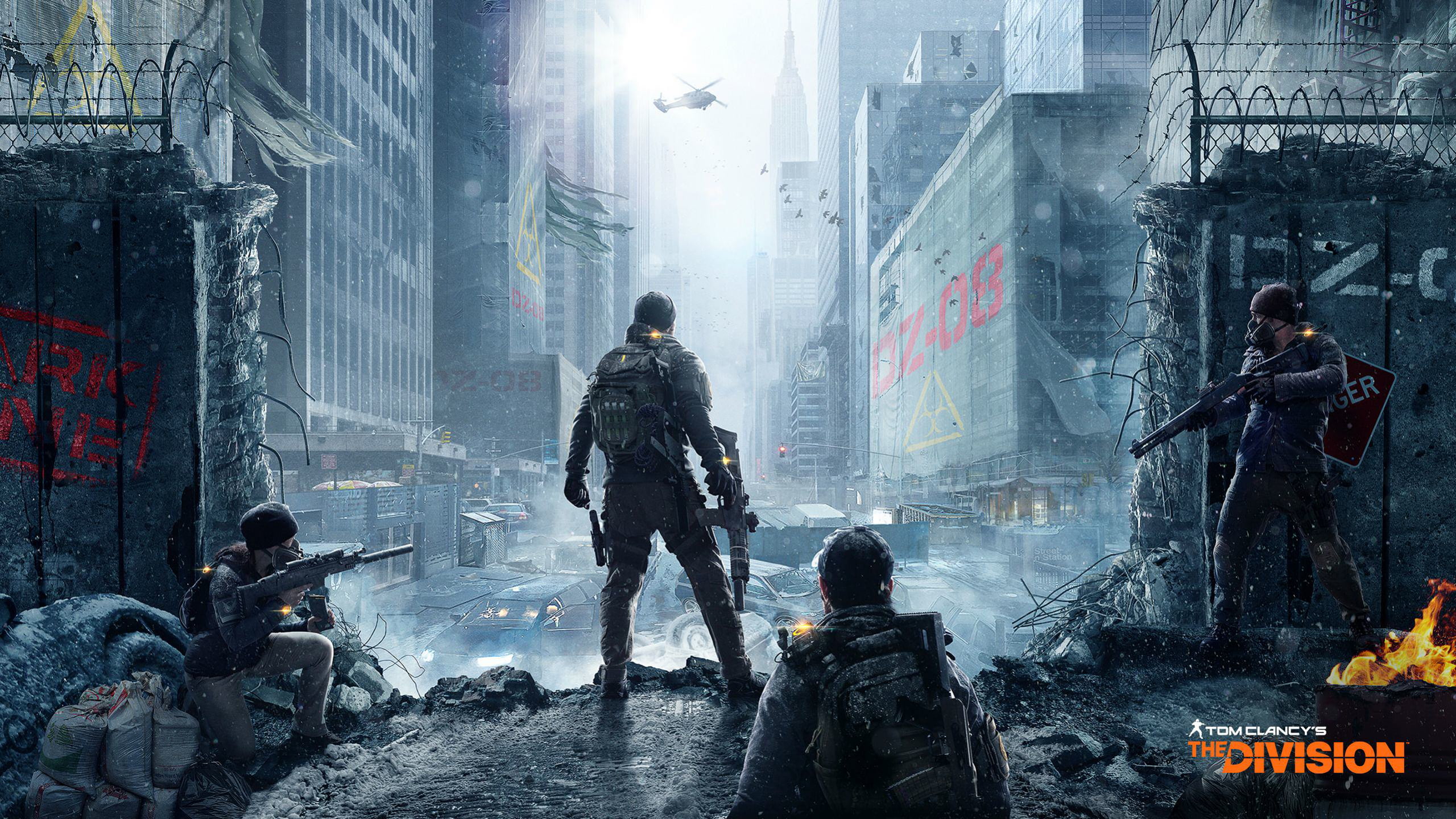 2K, police Force, building exterior, terrorism, clancy, helicopter, Ubisoft, uniform, danger, destruction, nature, real people, Tom Clancys The Division, HD Wallpaper