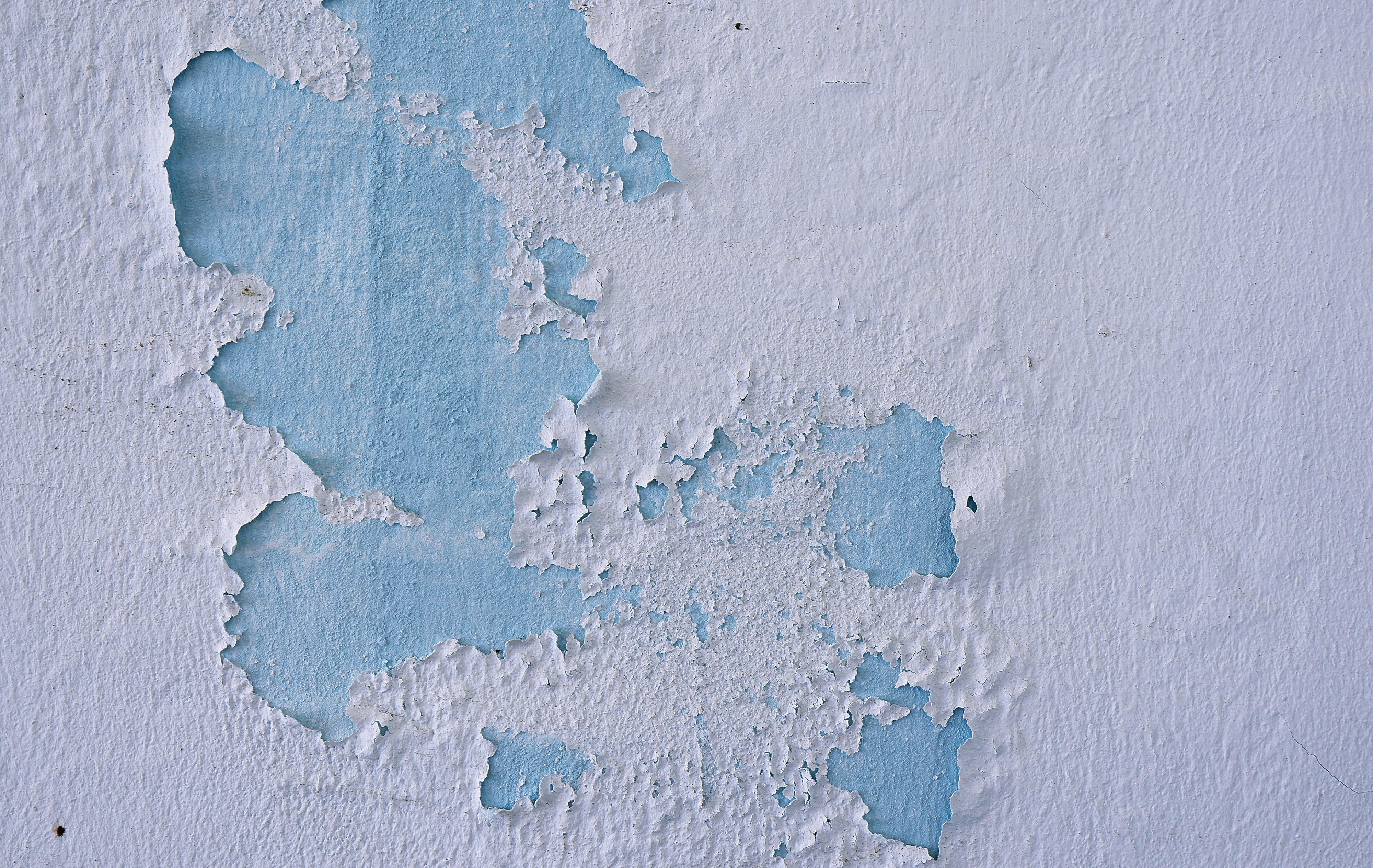 peeled, deterioration, texture, blue, mold, paper, no people, pattern, snow, basin, white color, tar, built structure, architecture, ice, run-down, full frame, HD Wallpaper