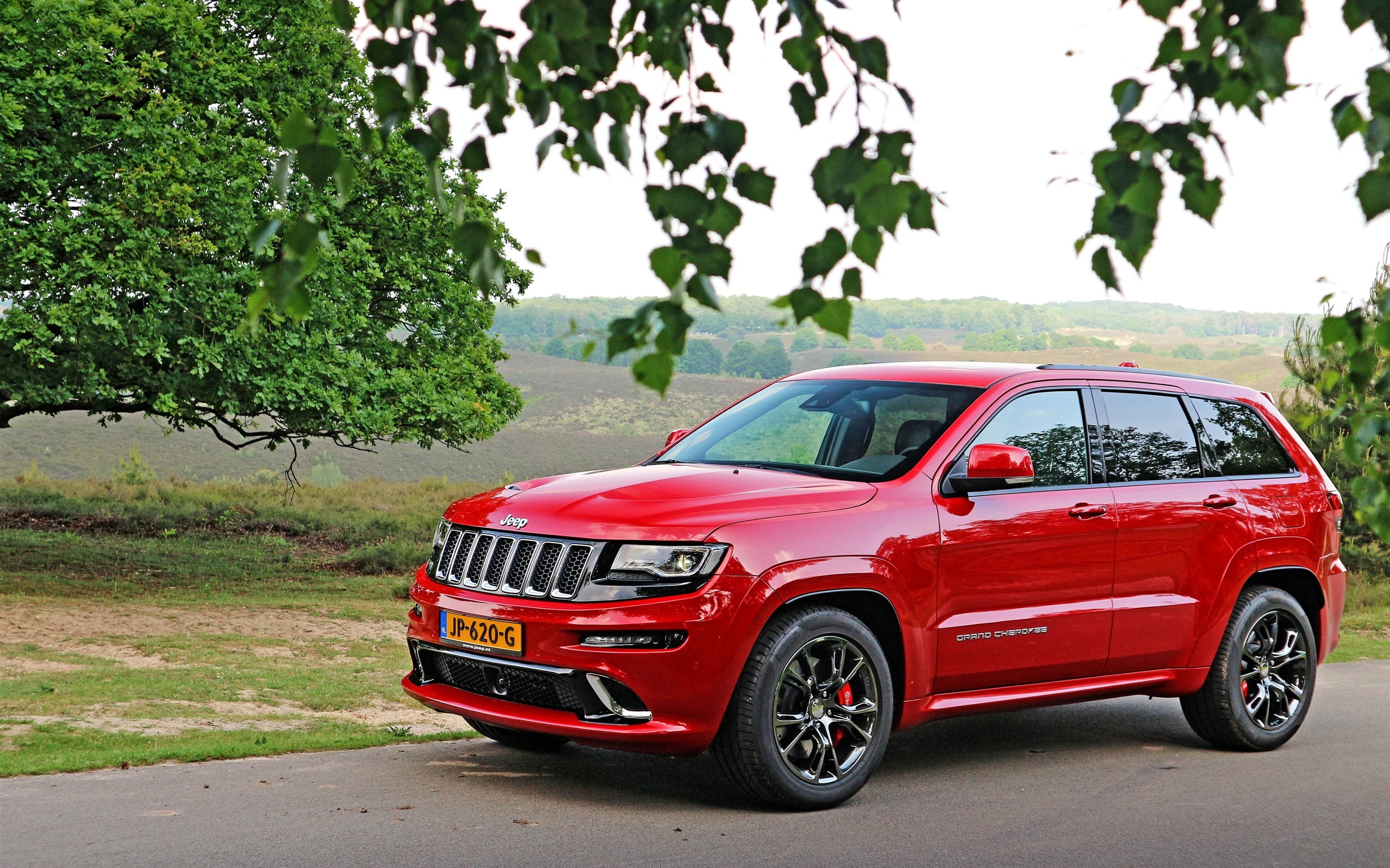 Grand, 2K, Jeep, SUV, Cherokee, Red, HD Wallpaper