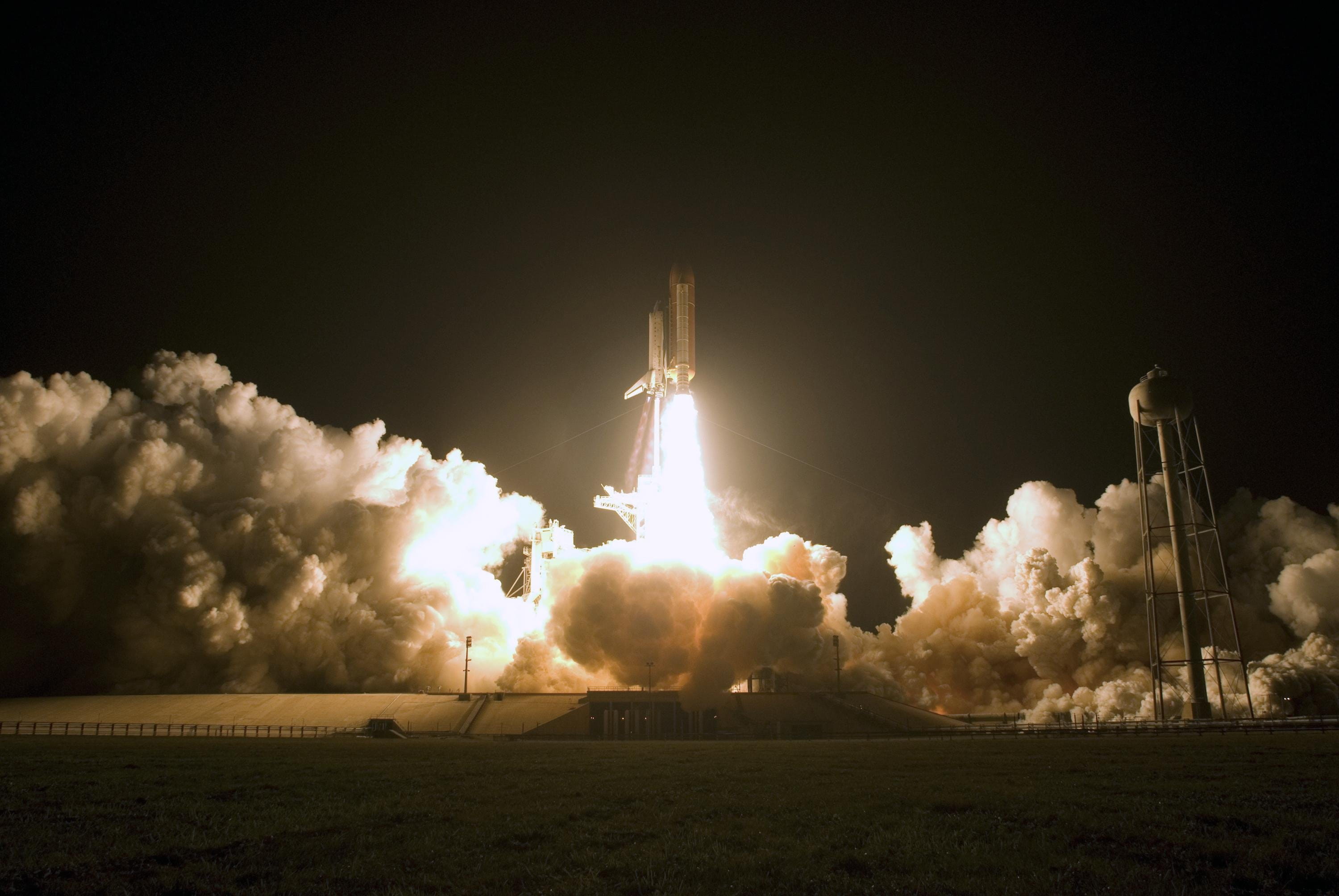 bomb, research, night sky, weapon, launching, astronomy, explosive, space, smoke, space exploration, start, land, all, spaceport, universe, outdoors, environment, HD Wallpaper