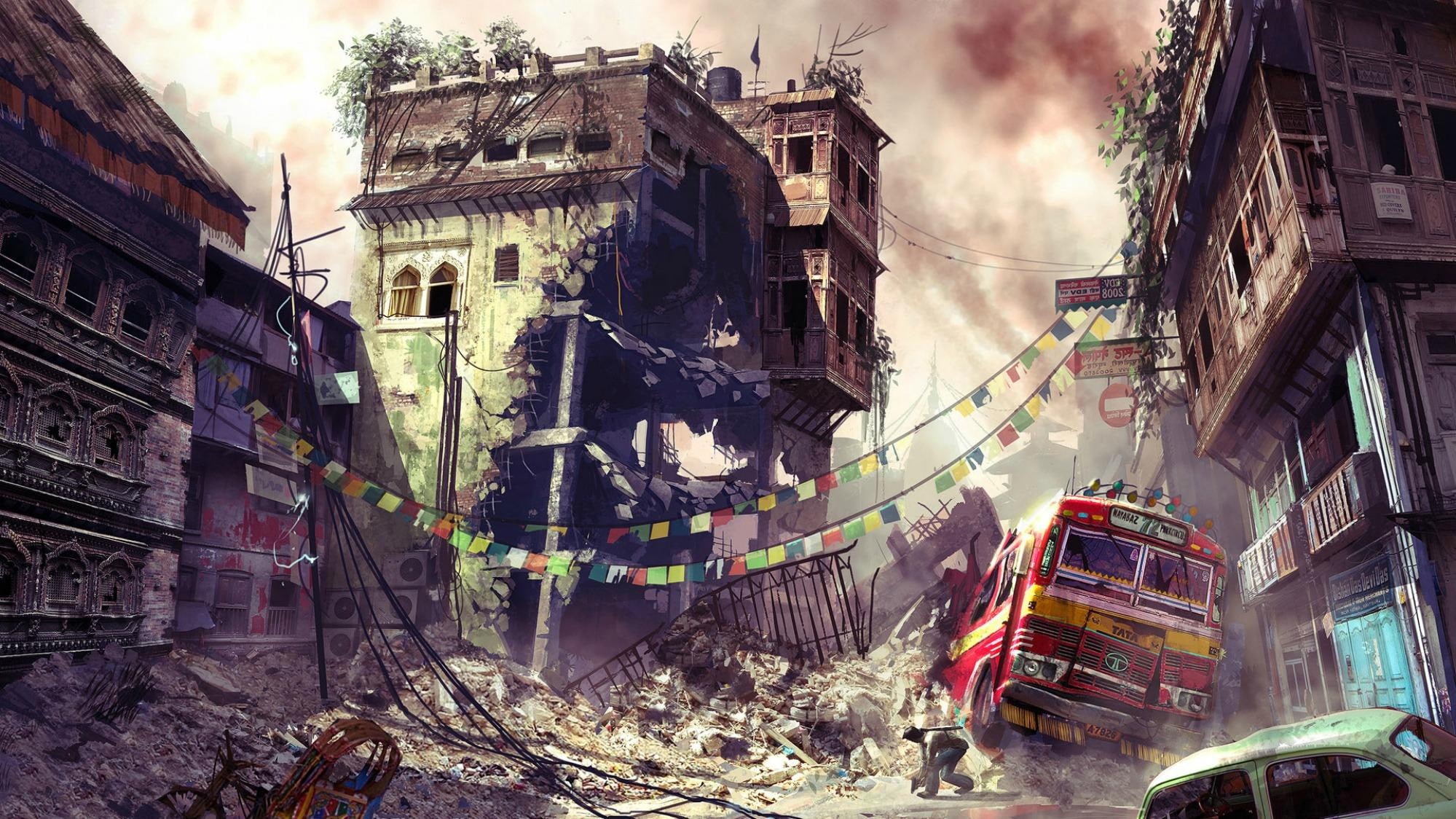 doom, 1080P, end world, 3d and abstract, world, HD Wallpaper