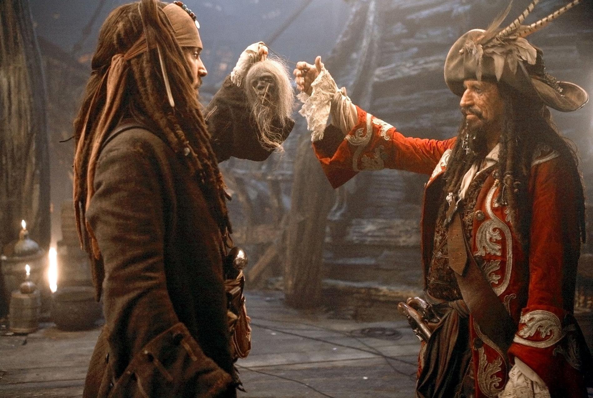 Keith Richards, young adult, Pirates Of The Caribbean, women, clothing, Pirates Of The Caribbean: At Worlds End, 720P, Teague Sparrow, togetherness, costume, HD Wallpaper