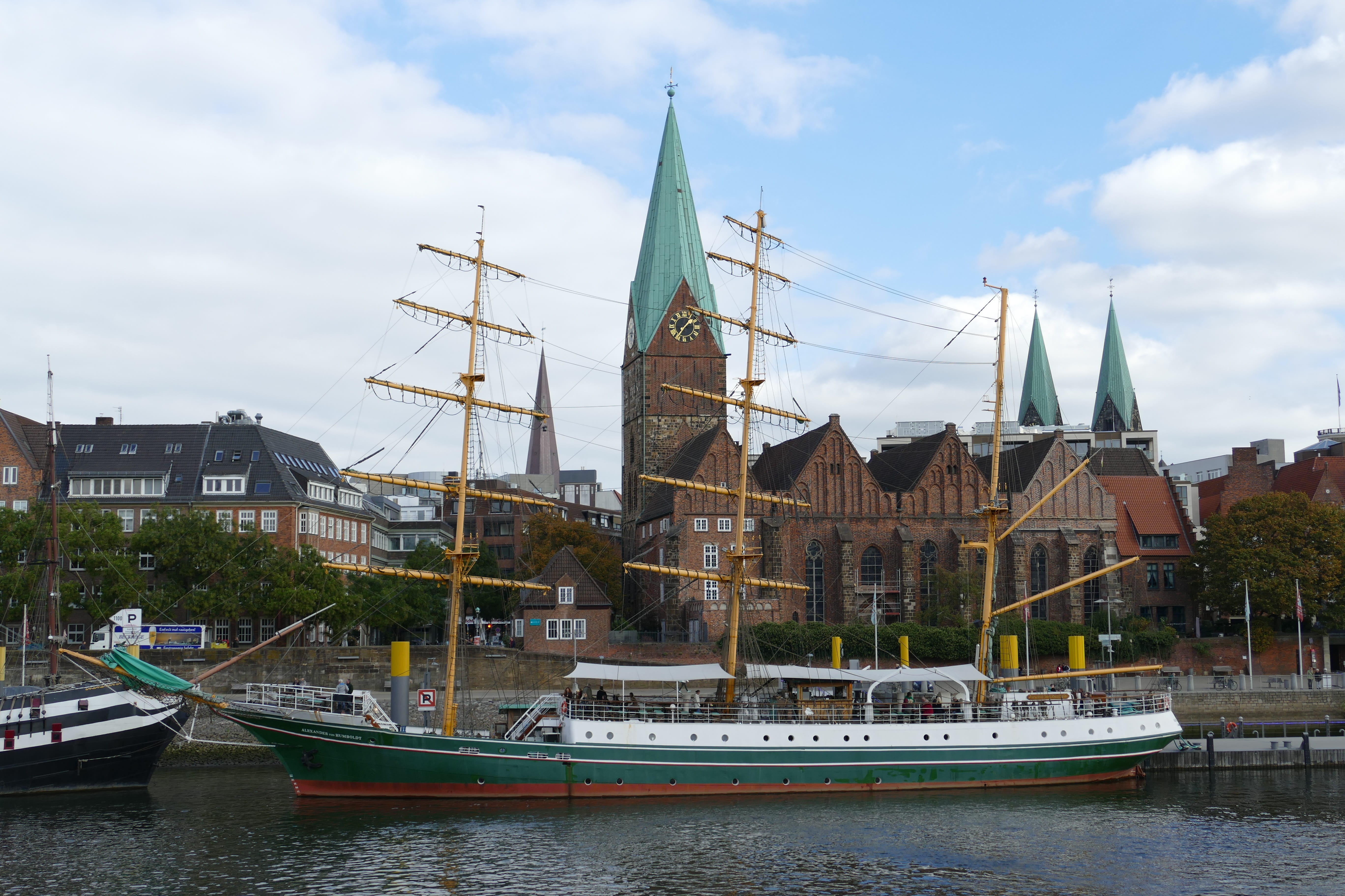 building exterior, architecture, passenger craft, travel, outdoors, sky, transportation, weser, day, no people, built structure, moored, historically, sailing vessel, HD Wallpaper