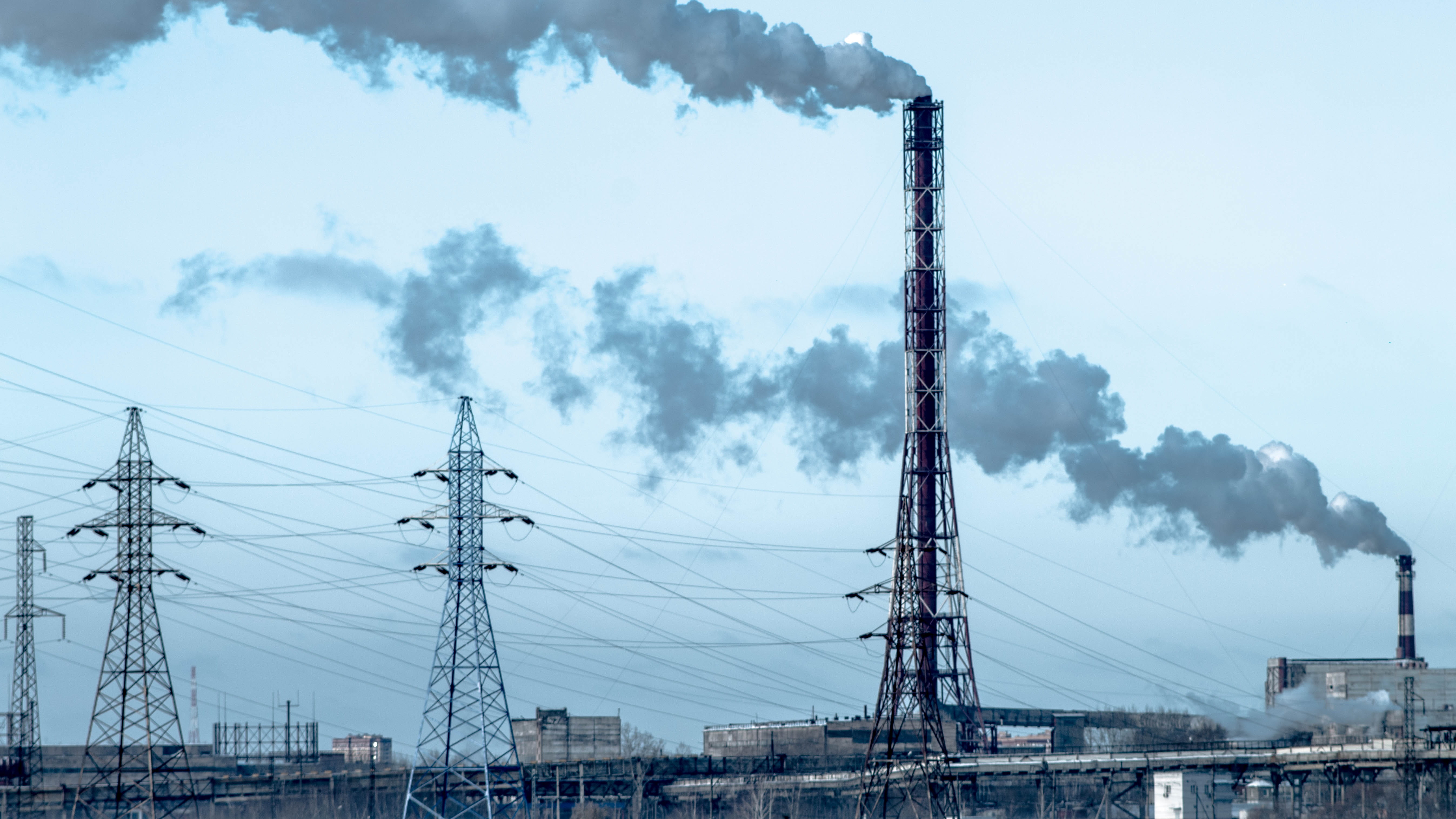 built structure, buildings, power, power supply, environment, factor, emitting, technology, nuclear, sky, smoke - physical structure, outdoors, pollution, HD Wallpaper