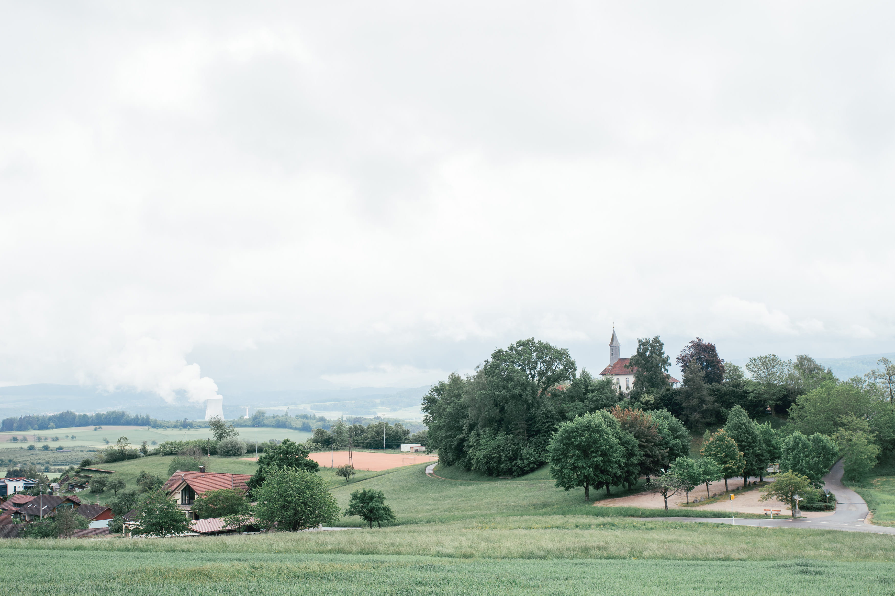 plant, environmental, cloud - sky, eco, green, building, radiation, tower, church, birndorf, power, environment, pollution, day, electricity, land, europe, HD Wallpaper