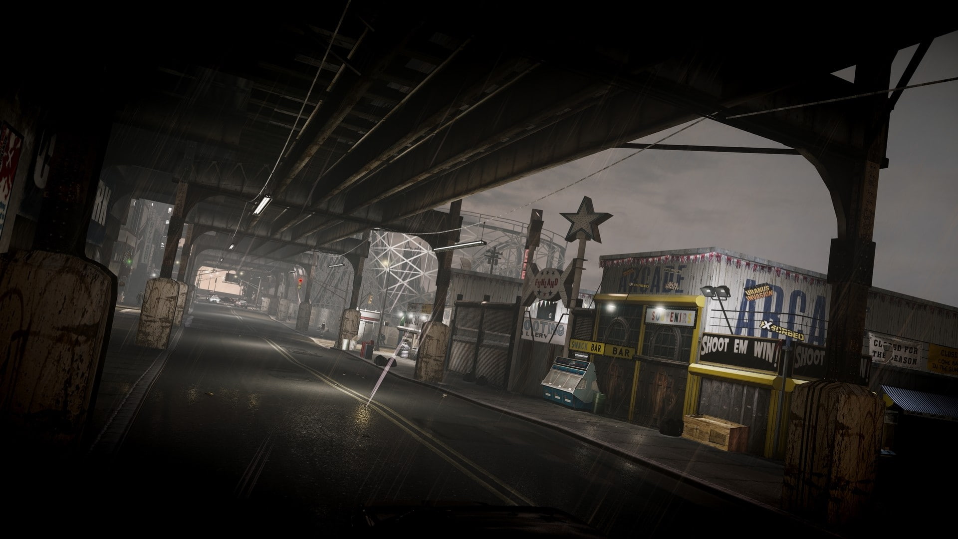 indoors, 1080P, building, sign, obsolete, industry, train, Grand Theft Auto IV, no people, public transportation, mode of transportation, abandoned, track, HD Wallpaper