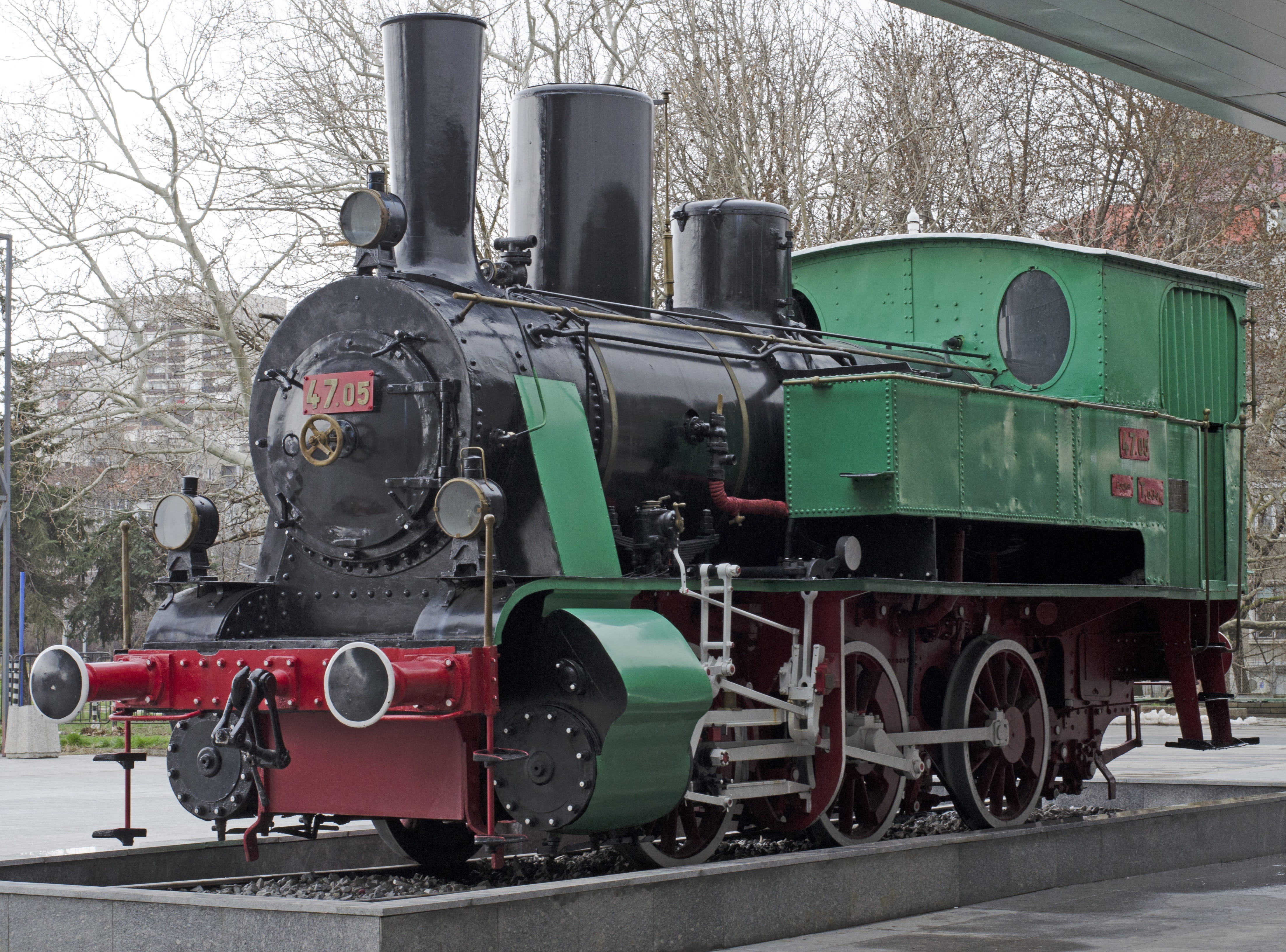 steam locomotive, no people, plant, rail transportation, public transportation, red, nature, old, outdoors, track, steam train, land vehicle, railway, military, HD Wallpaper