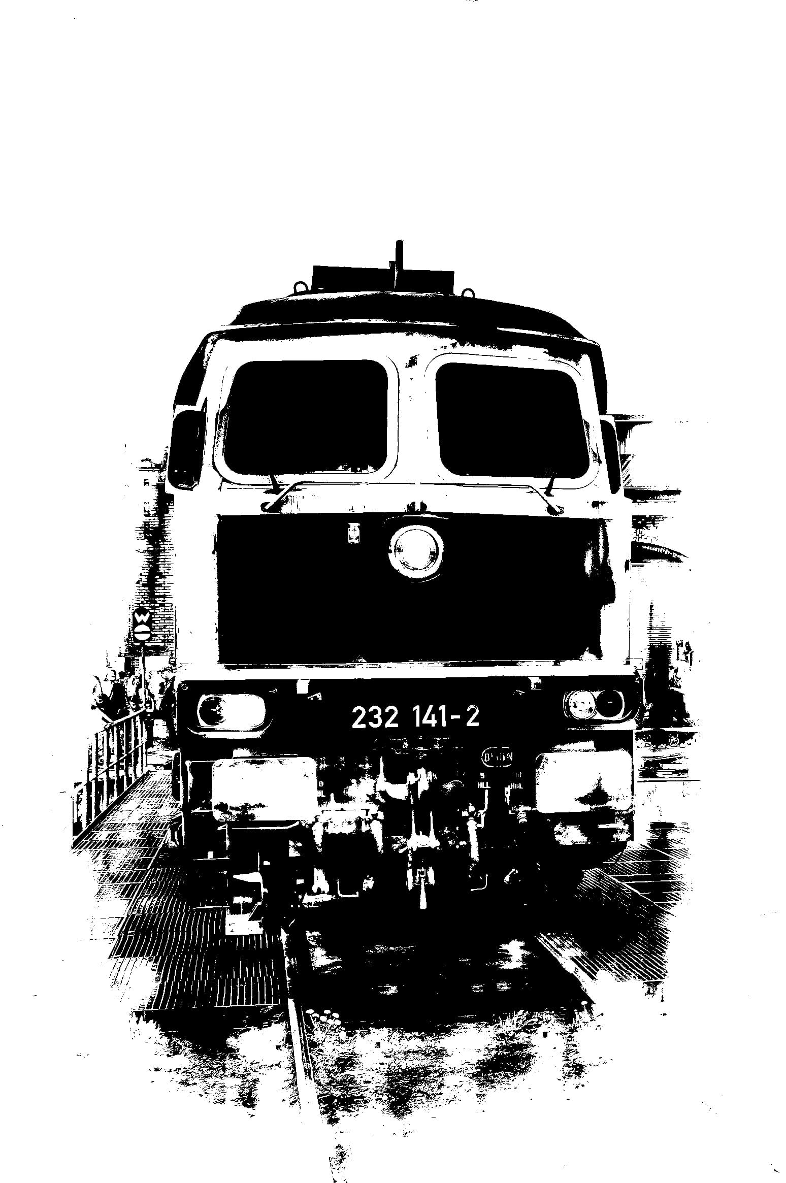 transport, train, obsolete, Monochrome, outdoors, sky, journey, mode of transportation, Railway, retro Styled, Diesel Locomotive, public transportation, Phone HD Wallpaper