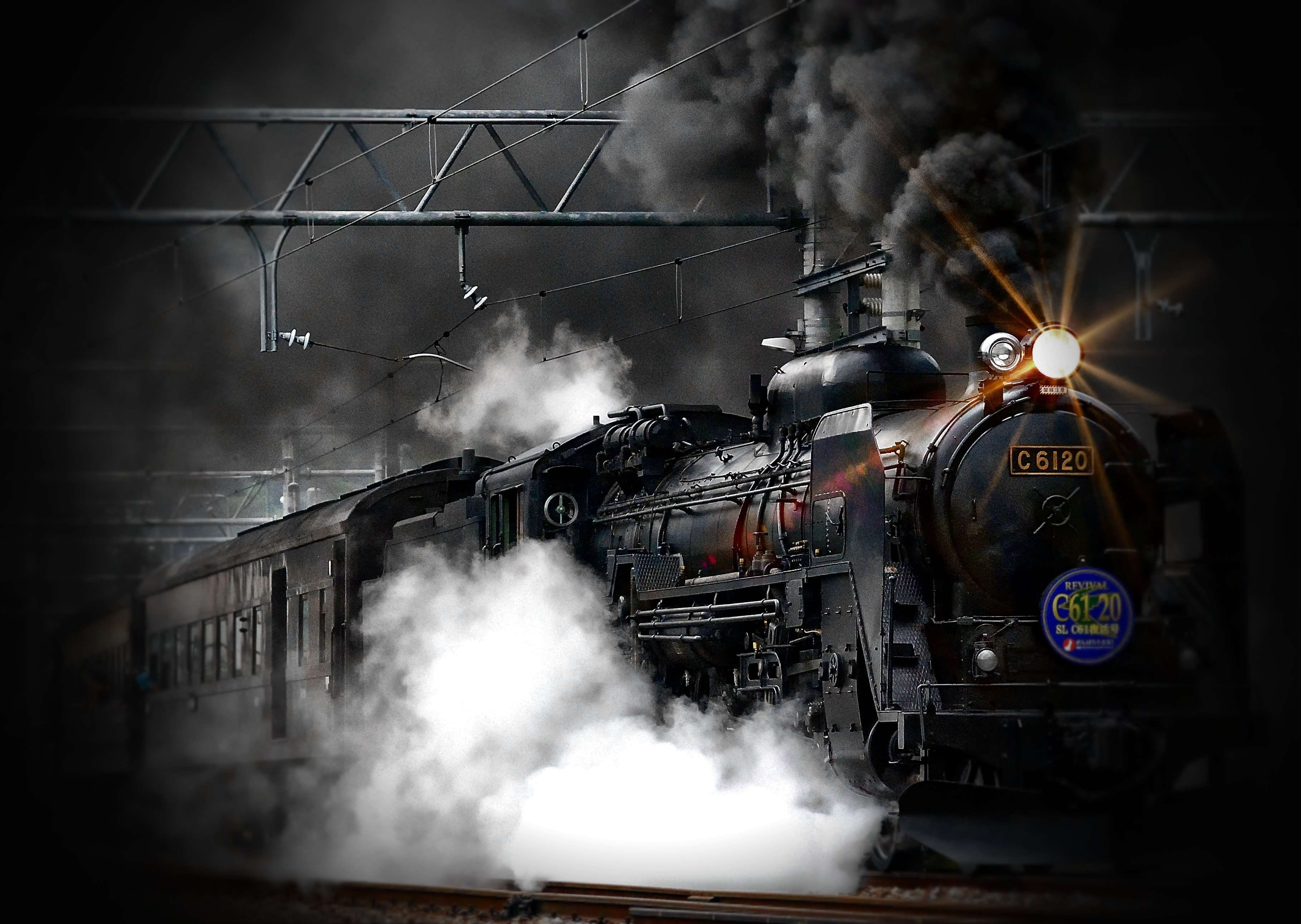 mode of transportation, air pollution, sign, building exterior, vehicle, history, fuel and power generation, retro, communication, locomotive, machinery, HD Wallpaper