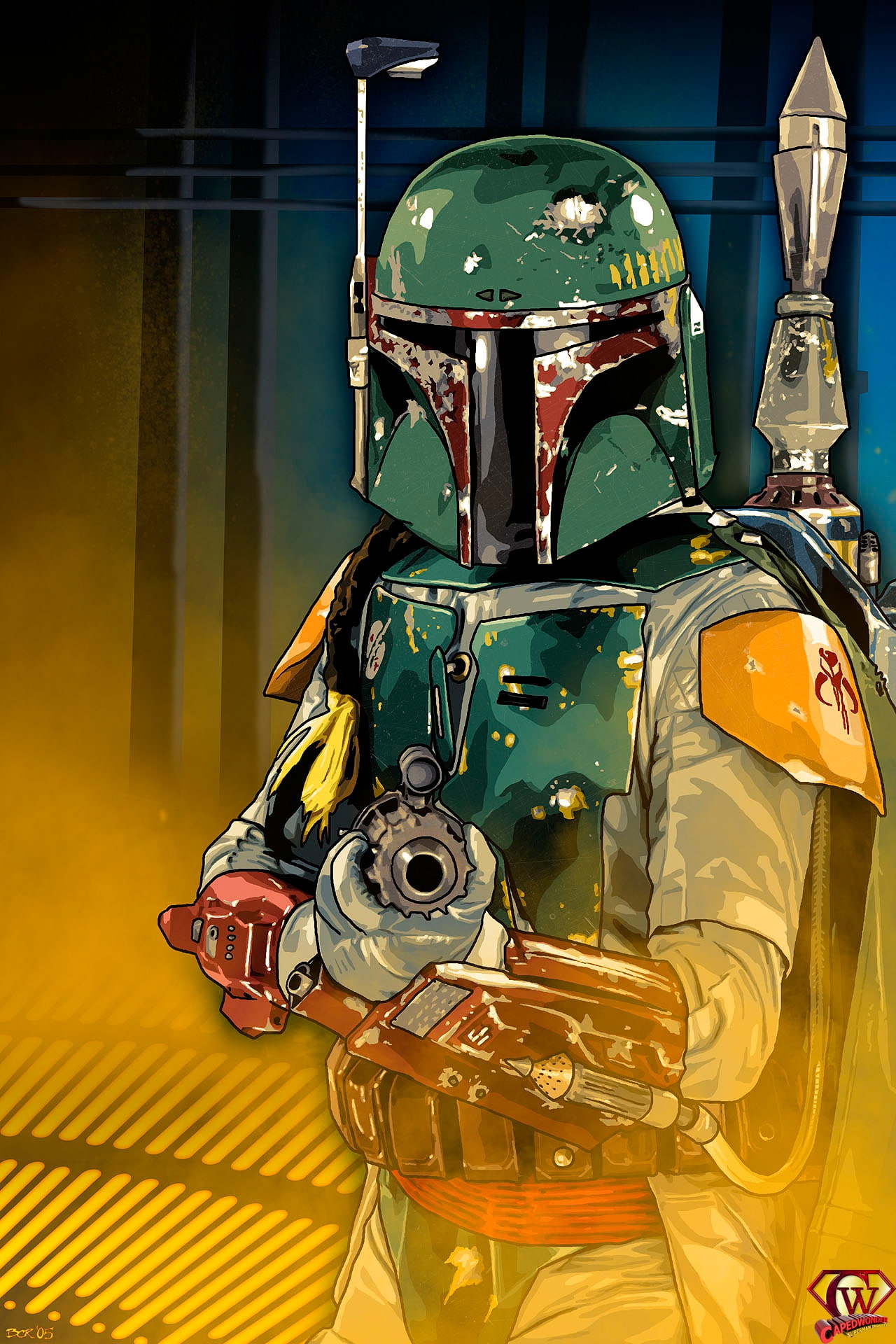 Star Wars, boba fett, games, wars, art, x, boba, video, 1080P, star, hd, fett, Phone HD Wallpaper