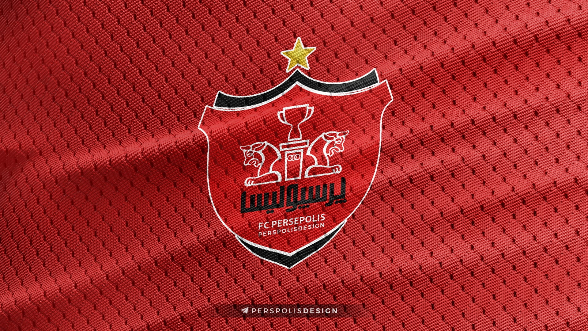 Logo, Soccer, Emblem, 1080P, Persepolis F.C., HD Wallpaper