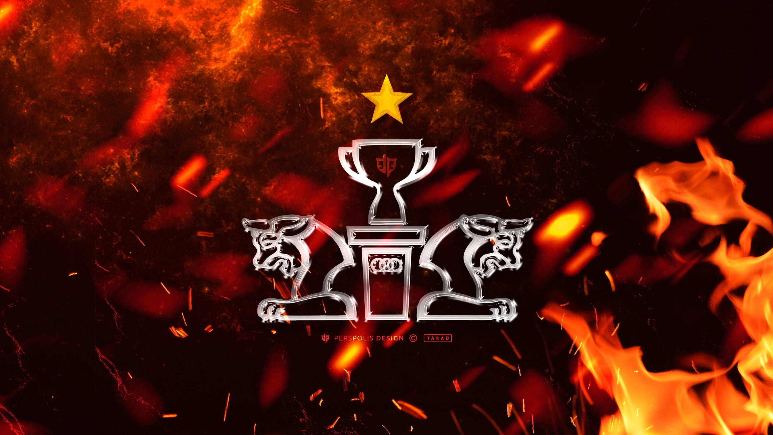 Emblem, 2K, Logo, Persepolis F.C., Soccer, HD Wallpaper