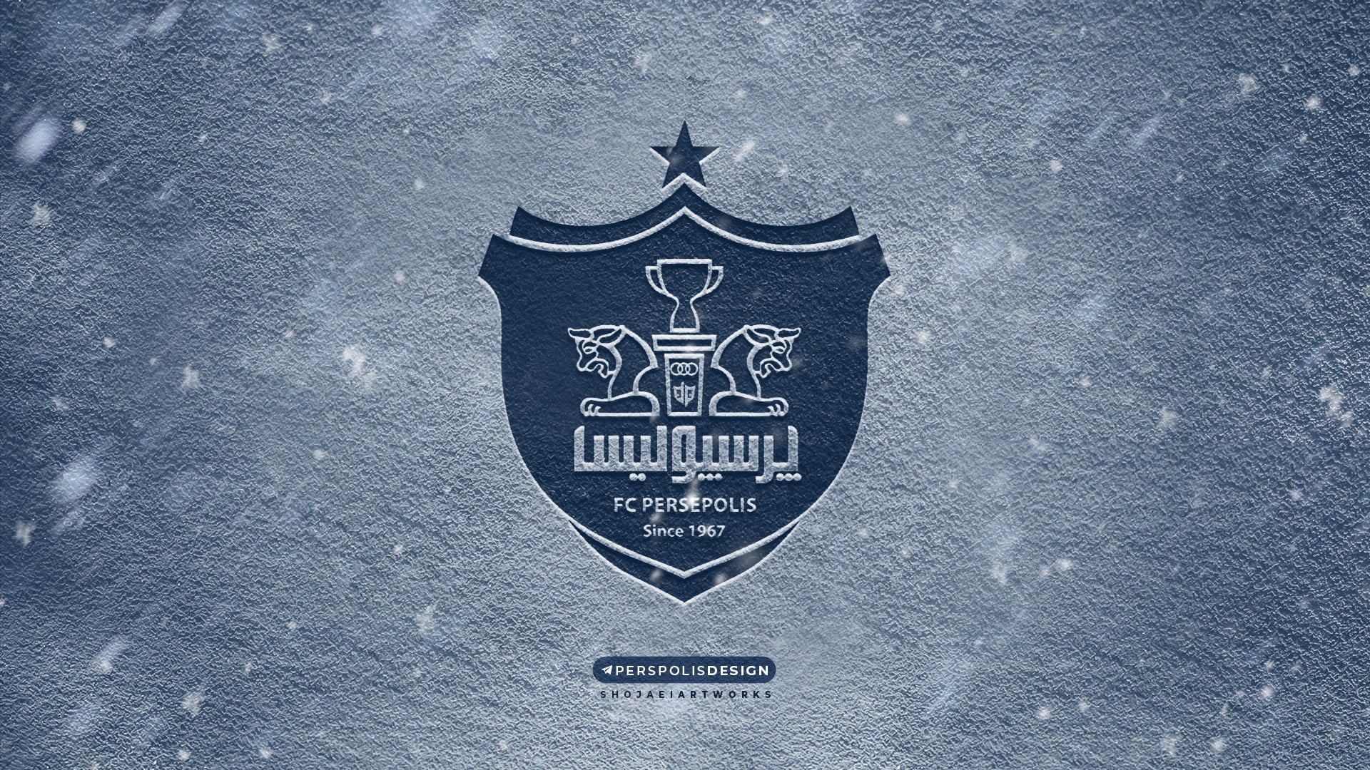 Soccer, Persepolis F.C., Logo, Emblem, 1080P, HD Wallpaper