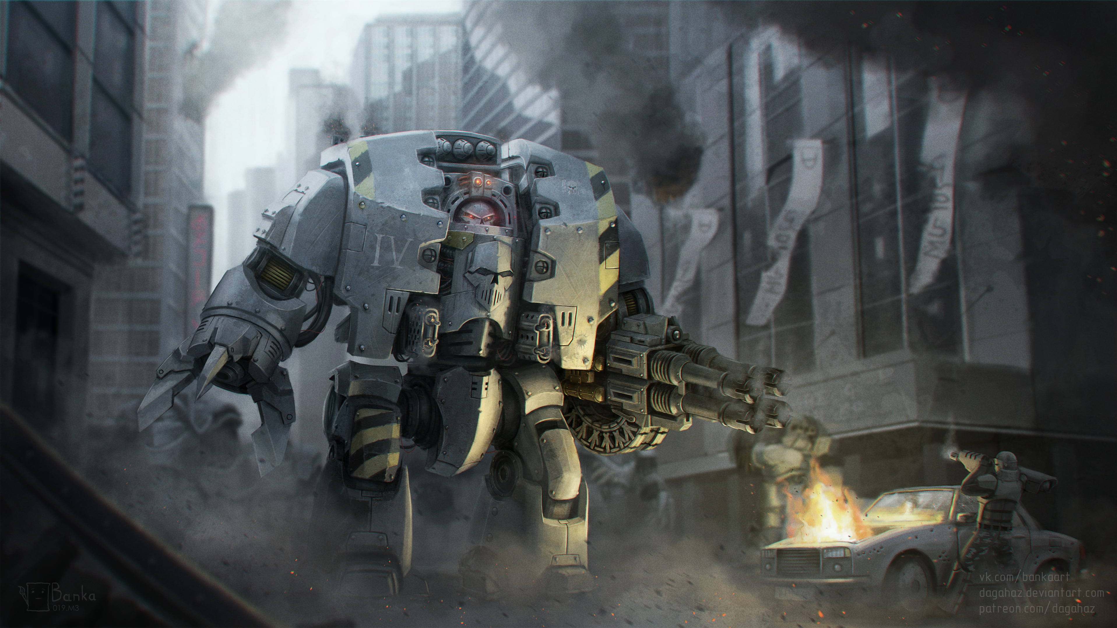 Dreadnought, Warhammer 40,000, Iron Warriors, 2K, Warhammer 30,000, Space Marine, HD Wallpaper