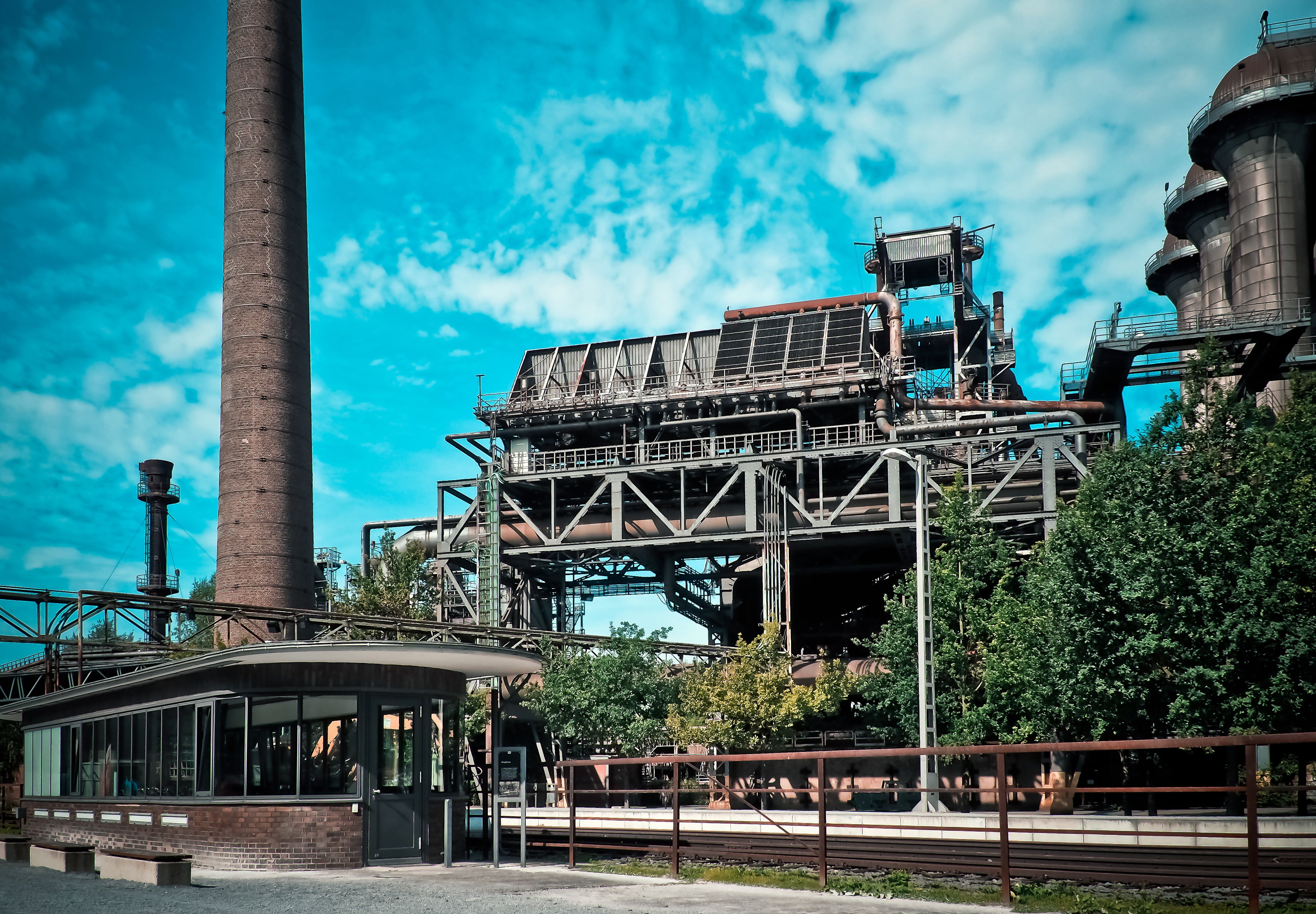 connection, low angle view, building, places of interest, facade, stainless, duisburg, ruin, steel production, no people, built structure, ruhr area, city, HD Wallpaper