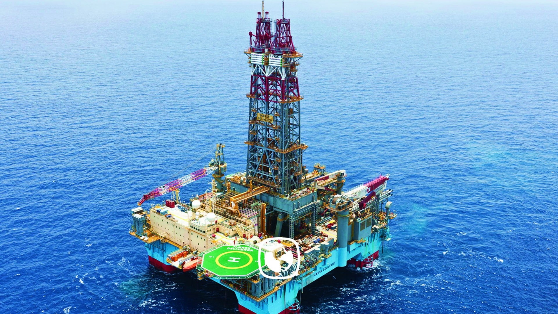 day, water, industry, oil industry, nautical vessel, fossil fuel, nature, Maersk, outdoors, architecture, sea, drilling rig, Building, Industrial, no people, HD Wallpaper