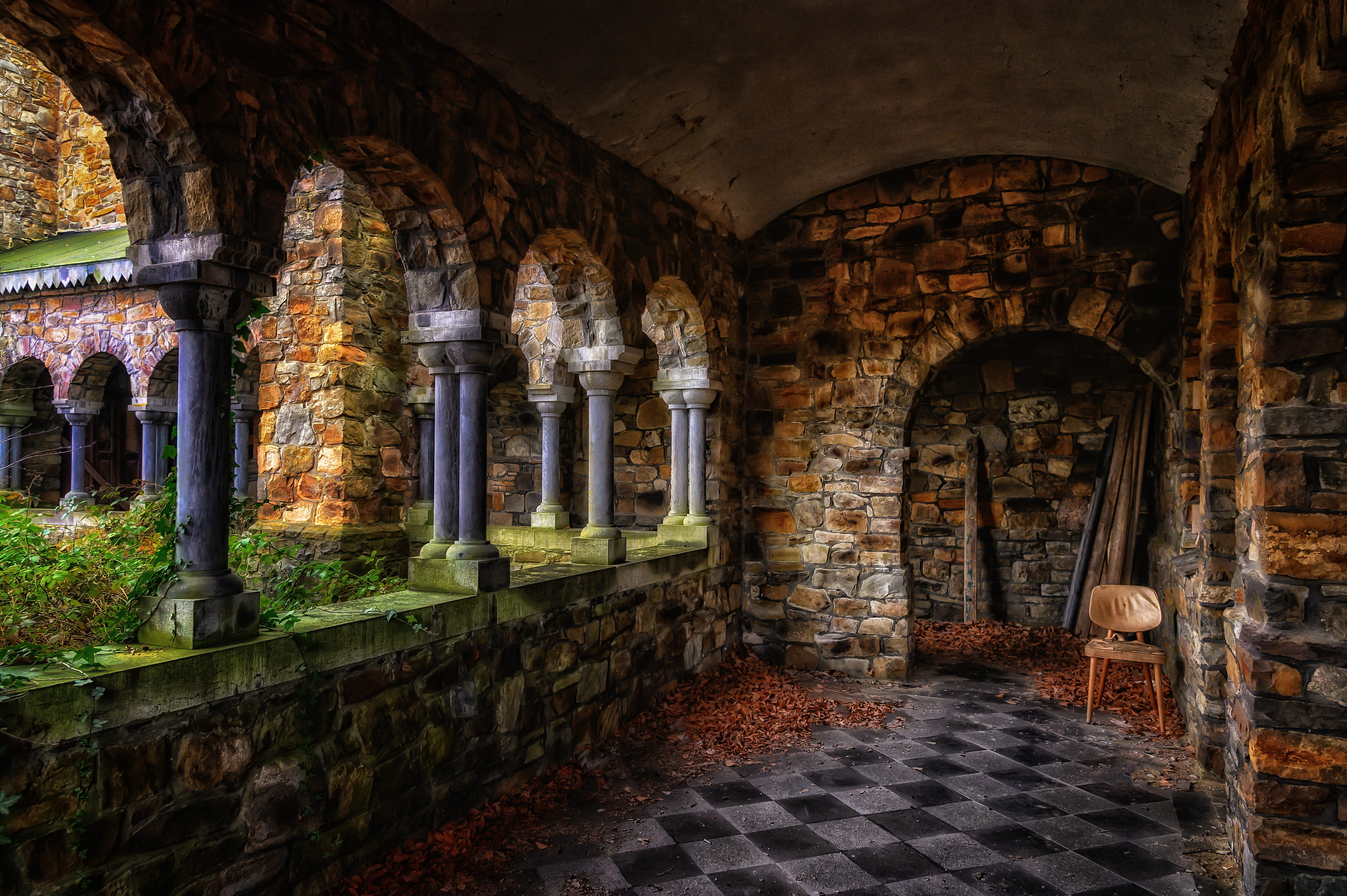 abandoned, arch, building, mood, flooring, atmosphere, ancient, monastery, abandoned places, atmospheric, middle ages, mysterious, indoors, gang, day, abbey, HD Wallpaper