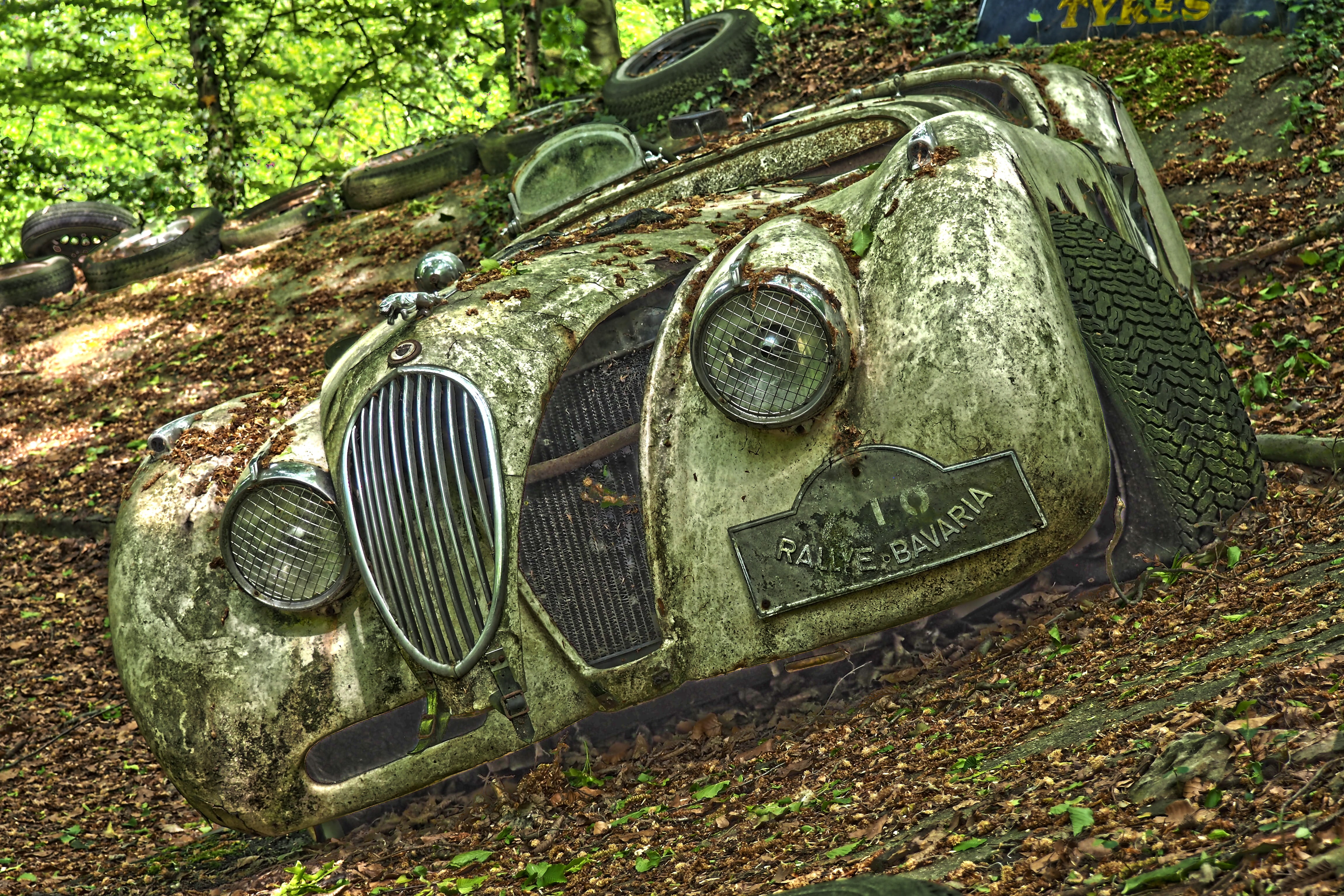 rusted, retired, outdoors, history, plant part, stainless, nature, metal, mood, nostalgia, classic, vehicle, over, gray, sports car, no people, wheel, old cars, HD Wallpaper