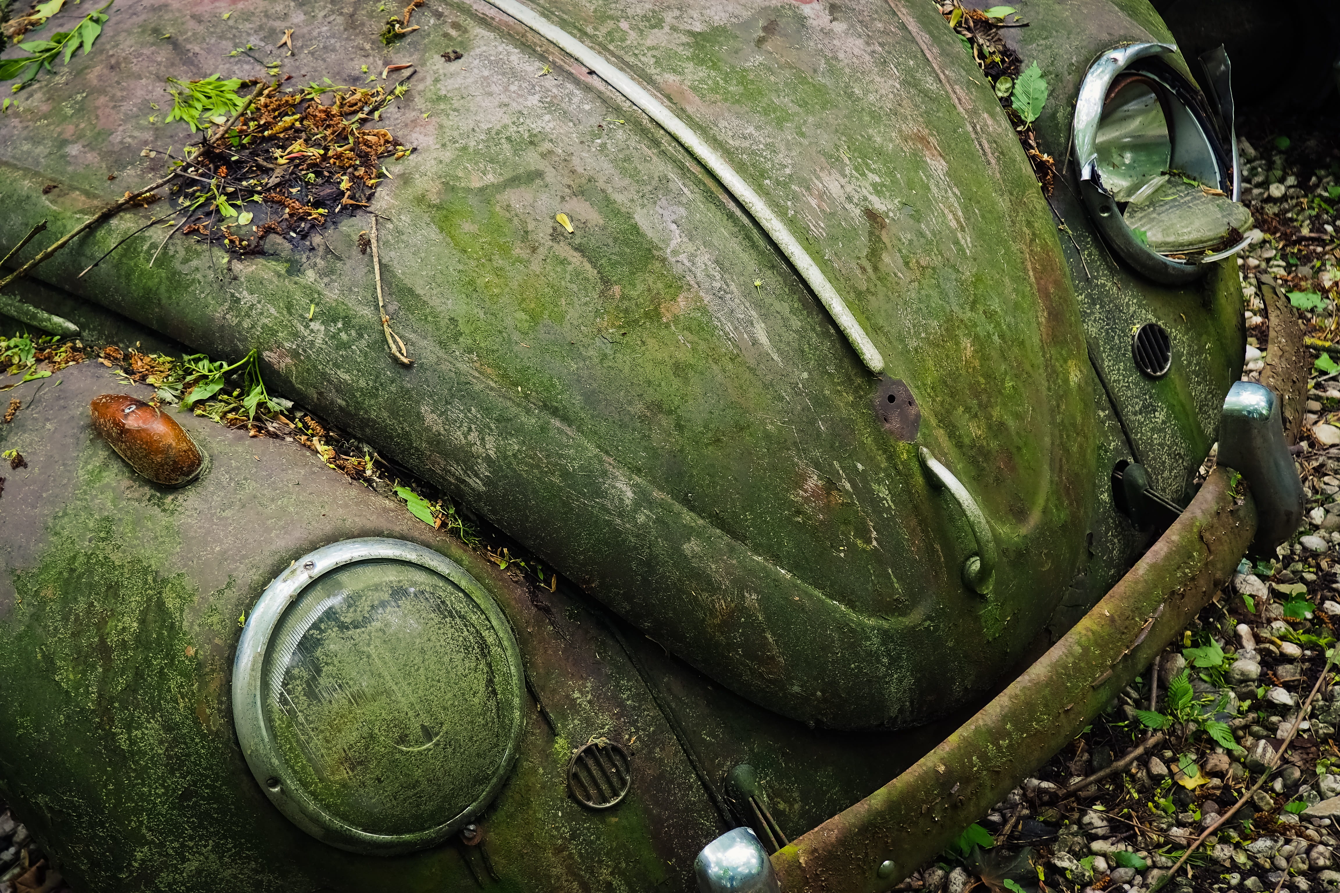 lost place, pforphoto, history, scrap, neglected, nature, 50s, retired, car wreck, rusty, vehicle, stainless, day, abandoned, forget, rust, vw, close-up, HD Wallpaper