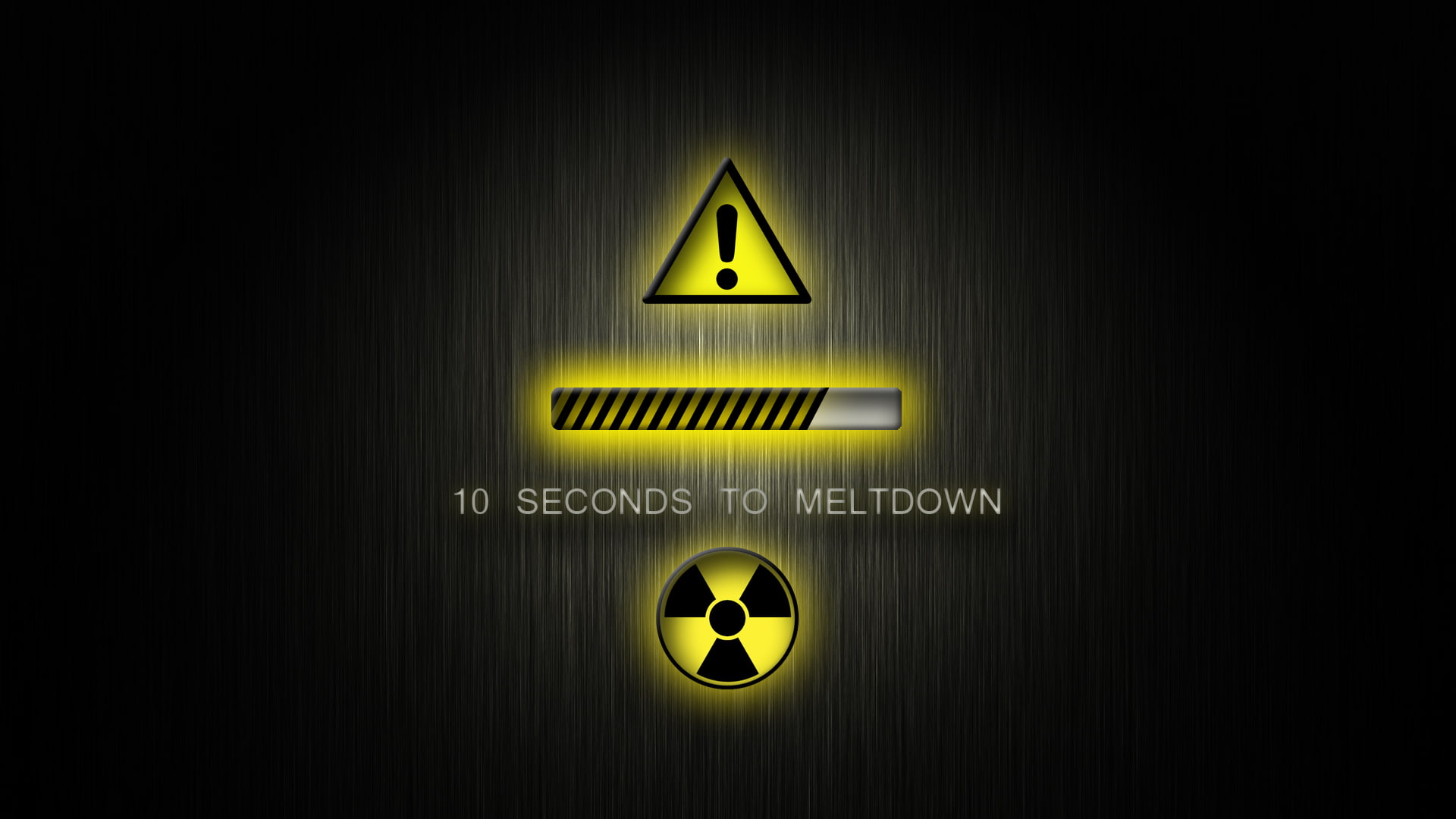 1080P, text, humor, nuclear, dark, funny, radiation, sci fi, meltdown, warning, HD Wallpaper