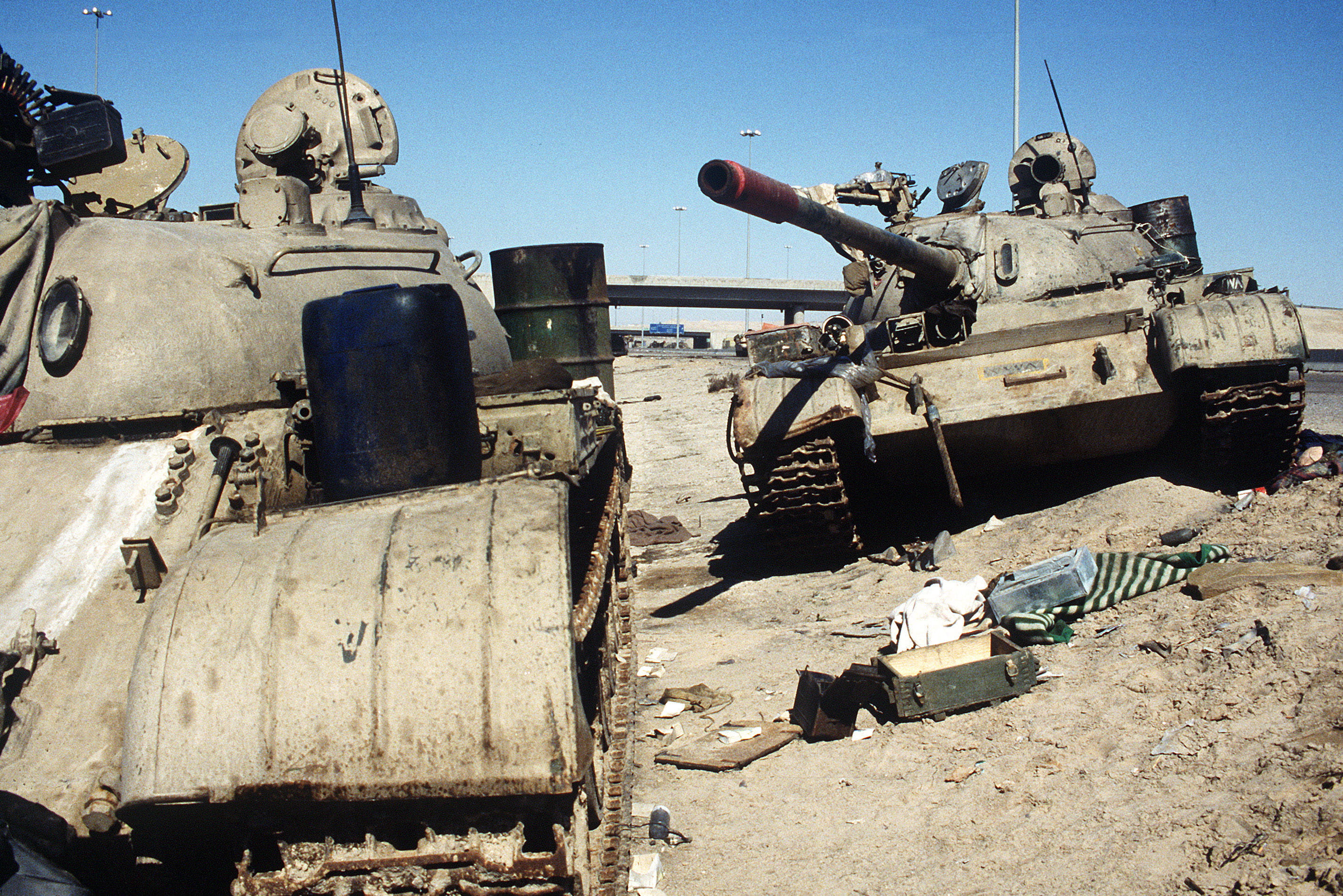transportation, land, weapon, nature, city, field, abandoned, armed Forces, Gulf War, mode of transportation, tanks, military, armored Vehicle, Kuwait City, HD Wallpaper