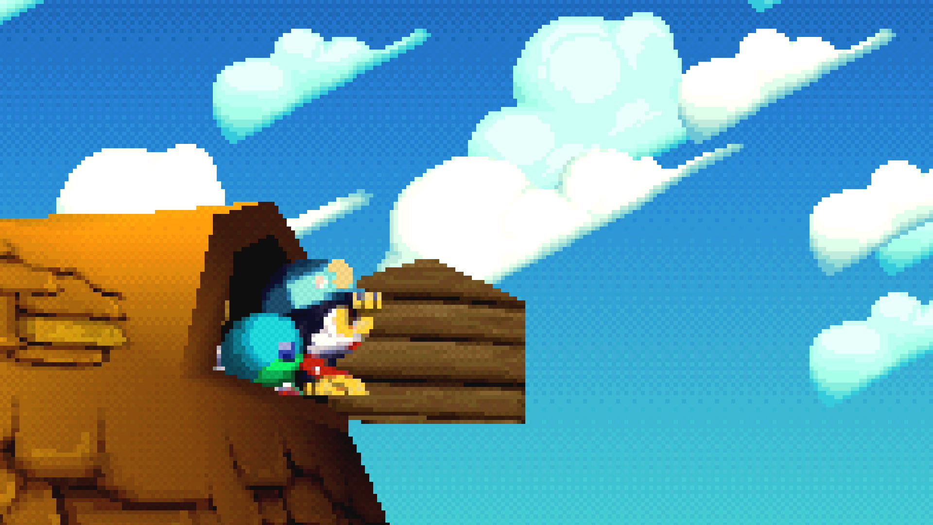 cloud - sky, 1080P, built structure, day, smoke stack, pollution, city, nature, composite image, outdoors, architecture, pixel art, business, klonoa, building exterior, HD Wallpaper